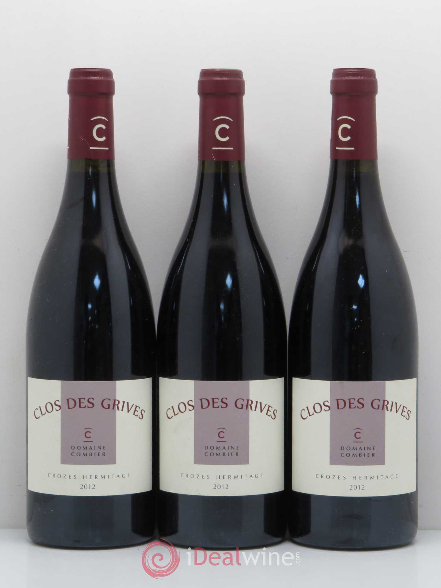 Crozes-Hermitage Clos des Grives Combier 2012 - Lot de 3 bouteilles - 0