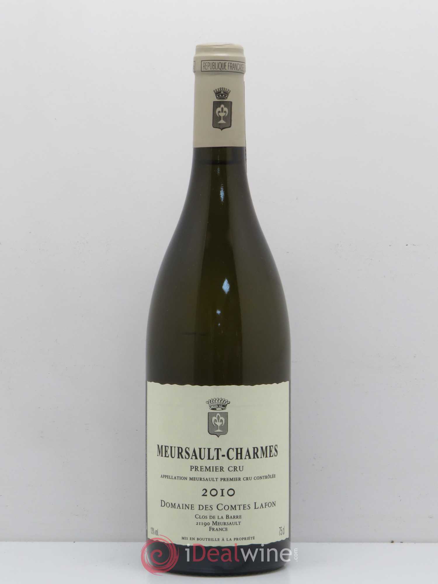 Meursault 1er Cru Charmes Comtes Lafon (Domaine des) 2010 - Lot de 1 bouteille - 0