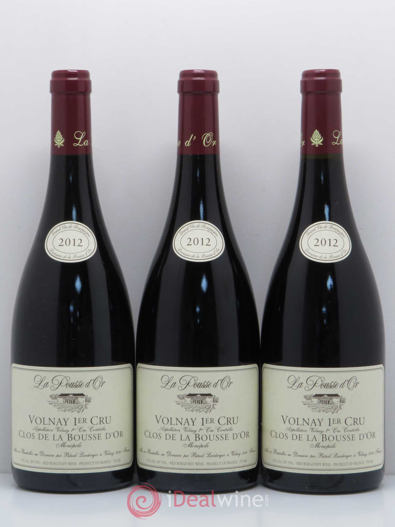 Volnay 1er Cru Clos de la Bousse d'Or La Pousse d'Or (Domaine de) 2012 - Lot de 3 bouteilles - 0