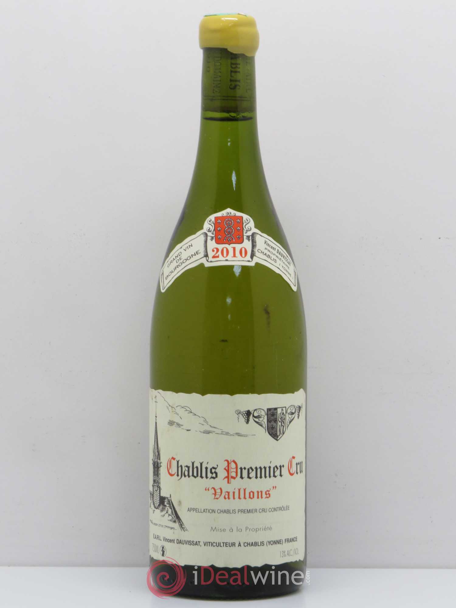 Chablis 1er Cru Vaillons Vincent Dauvissat (Domaine) 2010 - Lot de 1 bouteille - 0