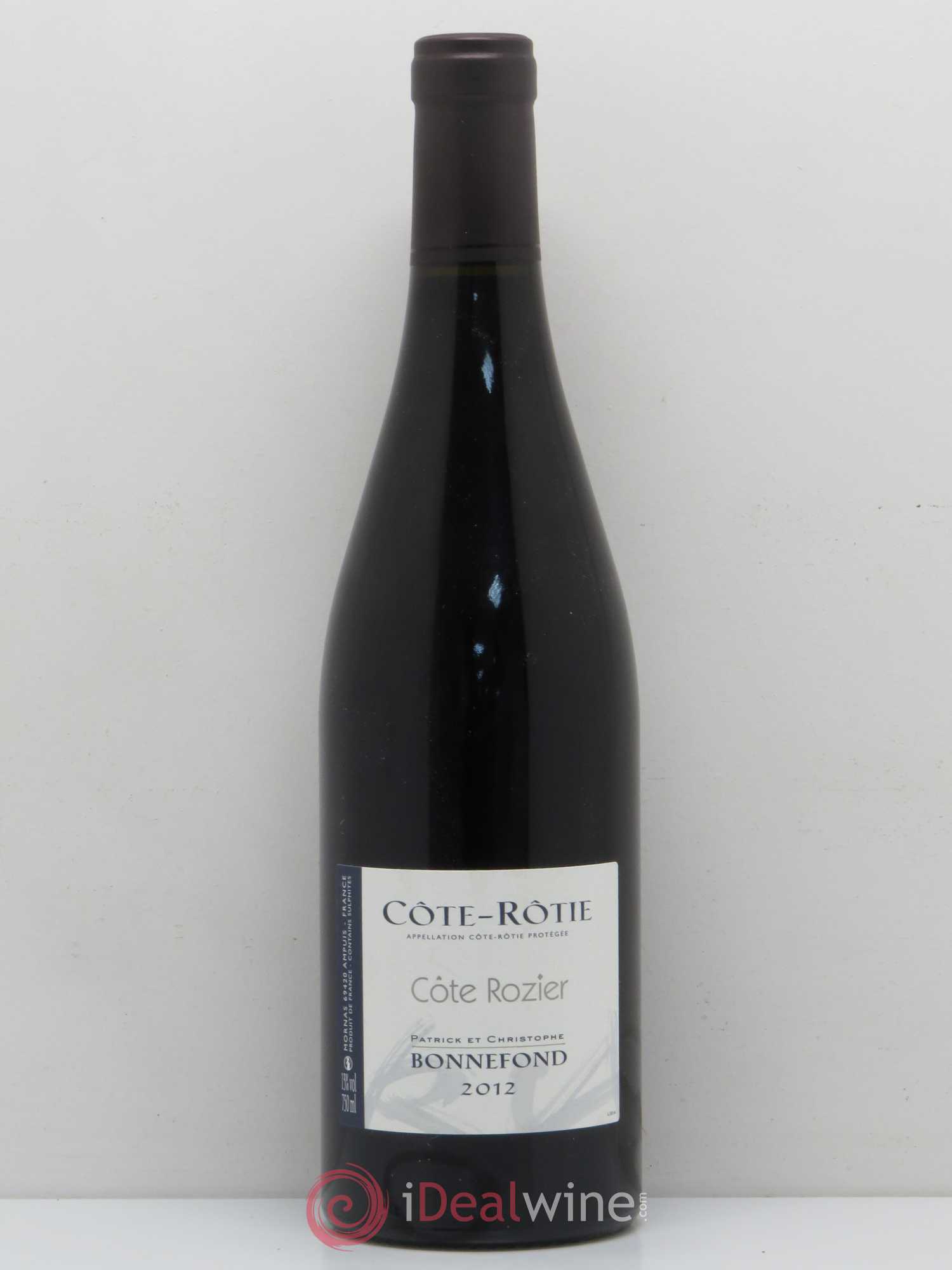 Côte-Rôtie Côte Rozier Domaine Bonnefond 2012 - Lot de 1 bouteille - 0