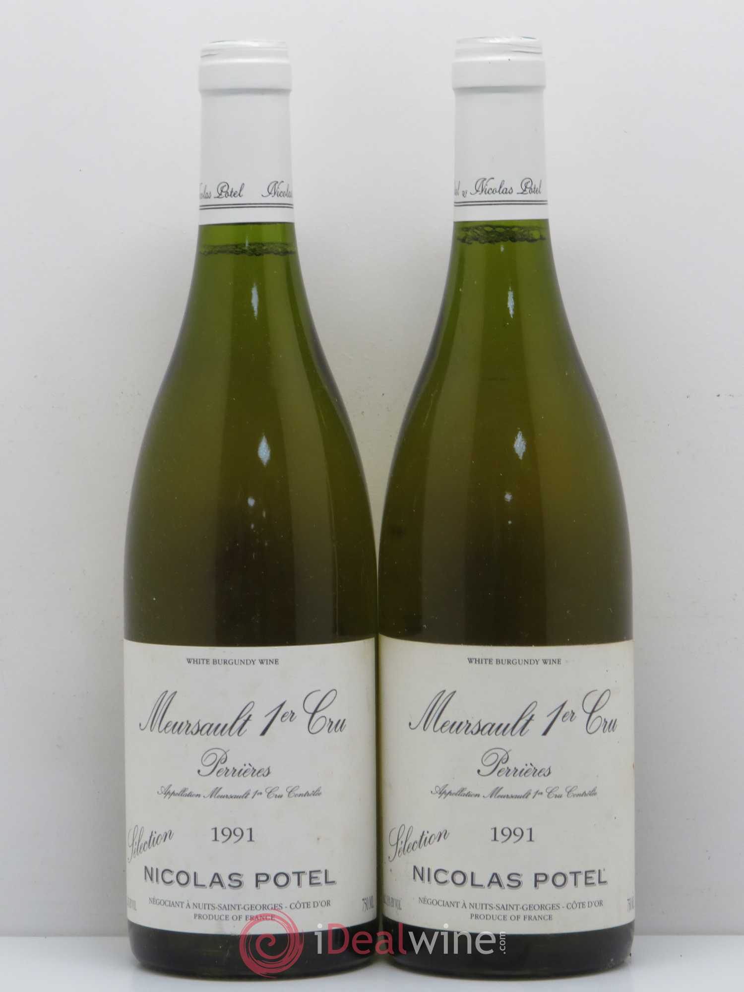 Meursault 1er Cru Perrieres Selection Potel (sans prix de réserve) 1991 - Posten von 2 Flaschen - 0