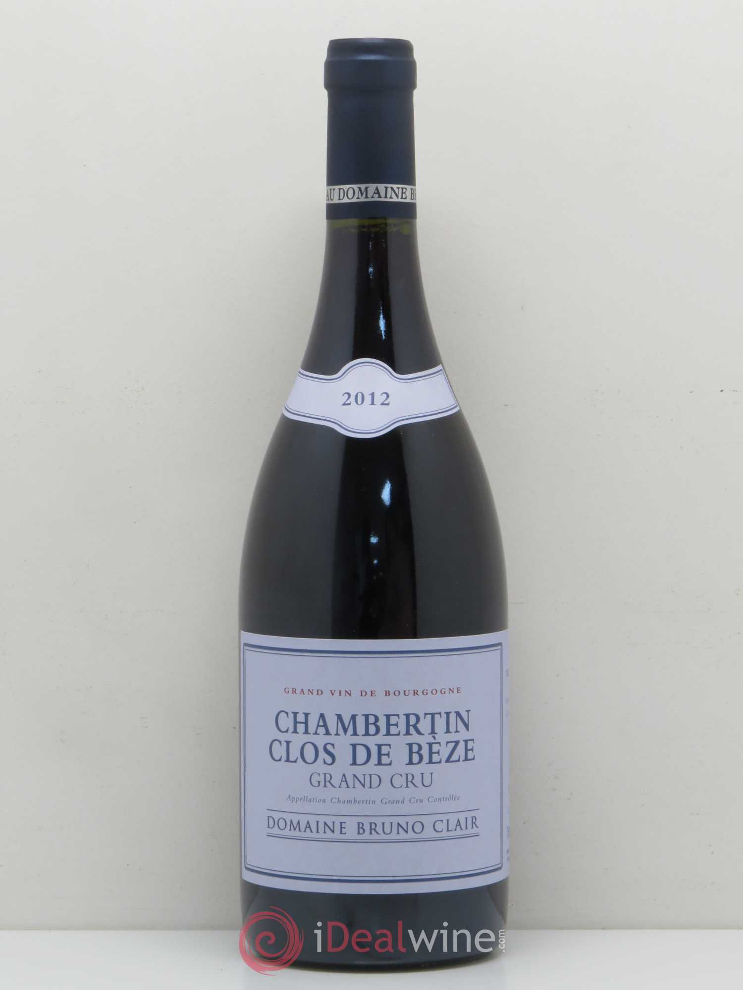 Chambertin Clos de Bèze Grand Cru Bruno Clair (Domaine) 2012 - Lot de 1 bouteille - 0