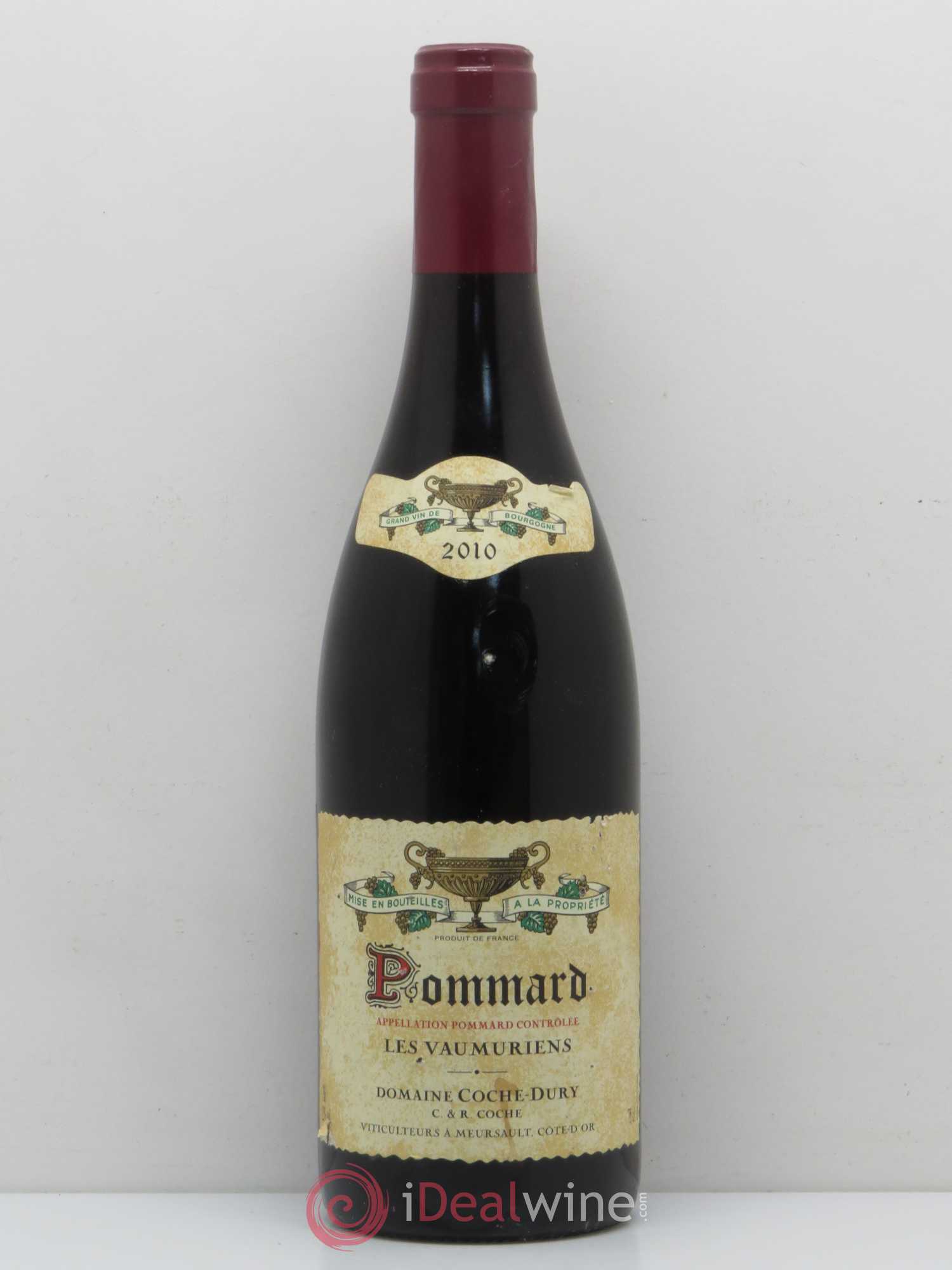 Pommard les Vaumuriens Coche Dury (Domaine) 2010 - Lot de 1 bouteille - 0