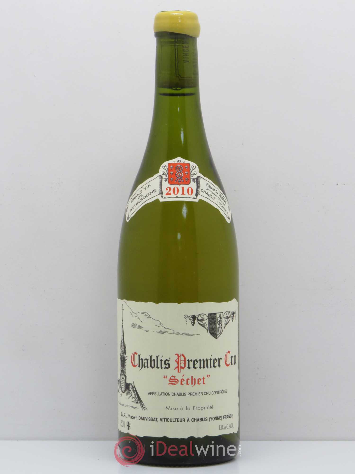 Chablis 1er Cru Séchet Vincent Dauvissat (Domaine) 2010 - Lot de 1 bouteille - 0