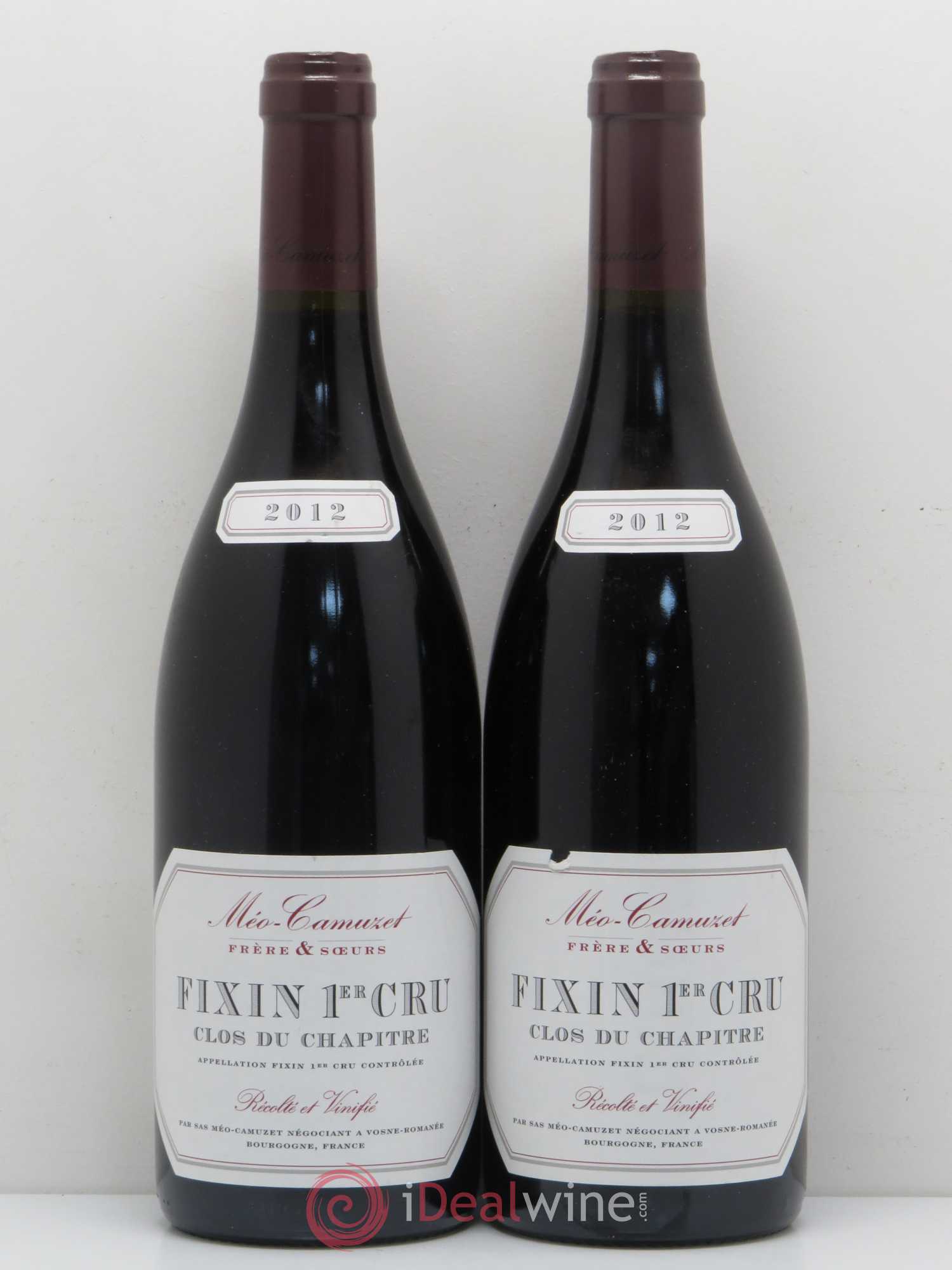 Fixin 1er Cru Clos du Chapitre Méo-Camuzet (Frère & Soeurs) 2012 - Lot de 2 bouteilles - 0