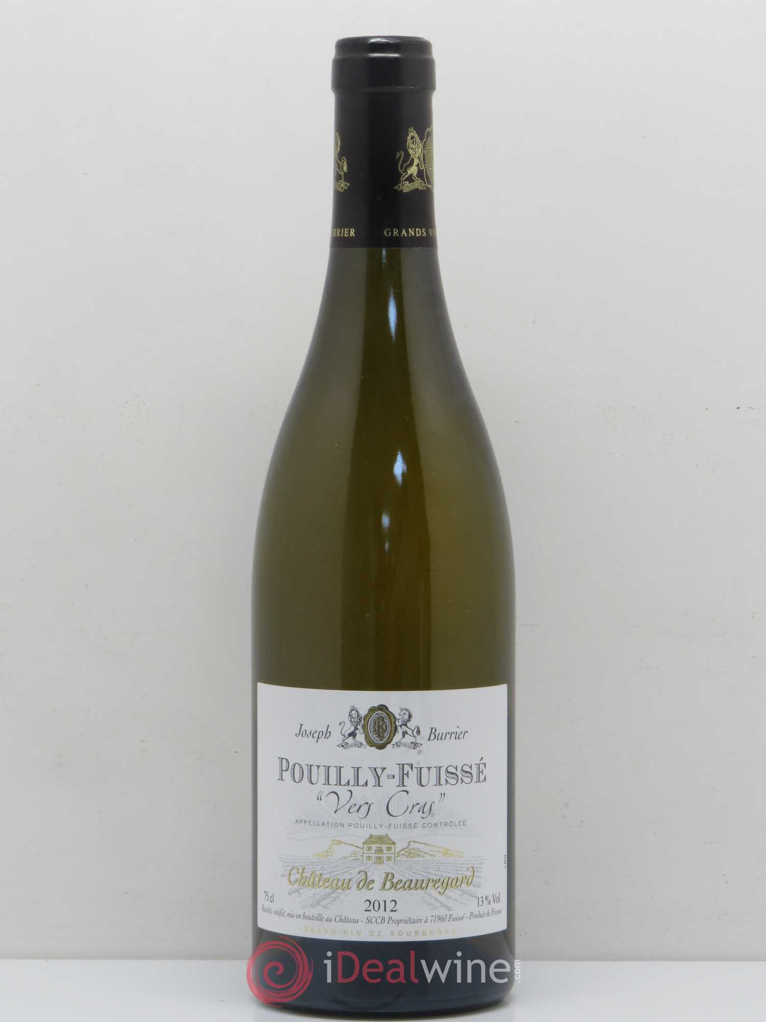 Pouilly-Fuissé Vers Cras Château de Beauregard (sans prix de réserve) 2012 - Posten von 1 Flasche - 0