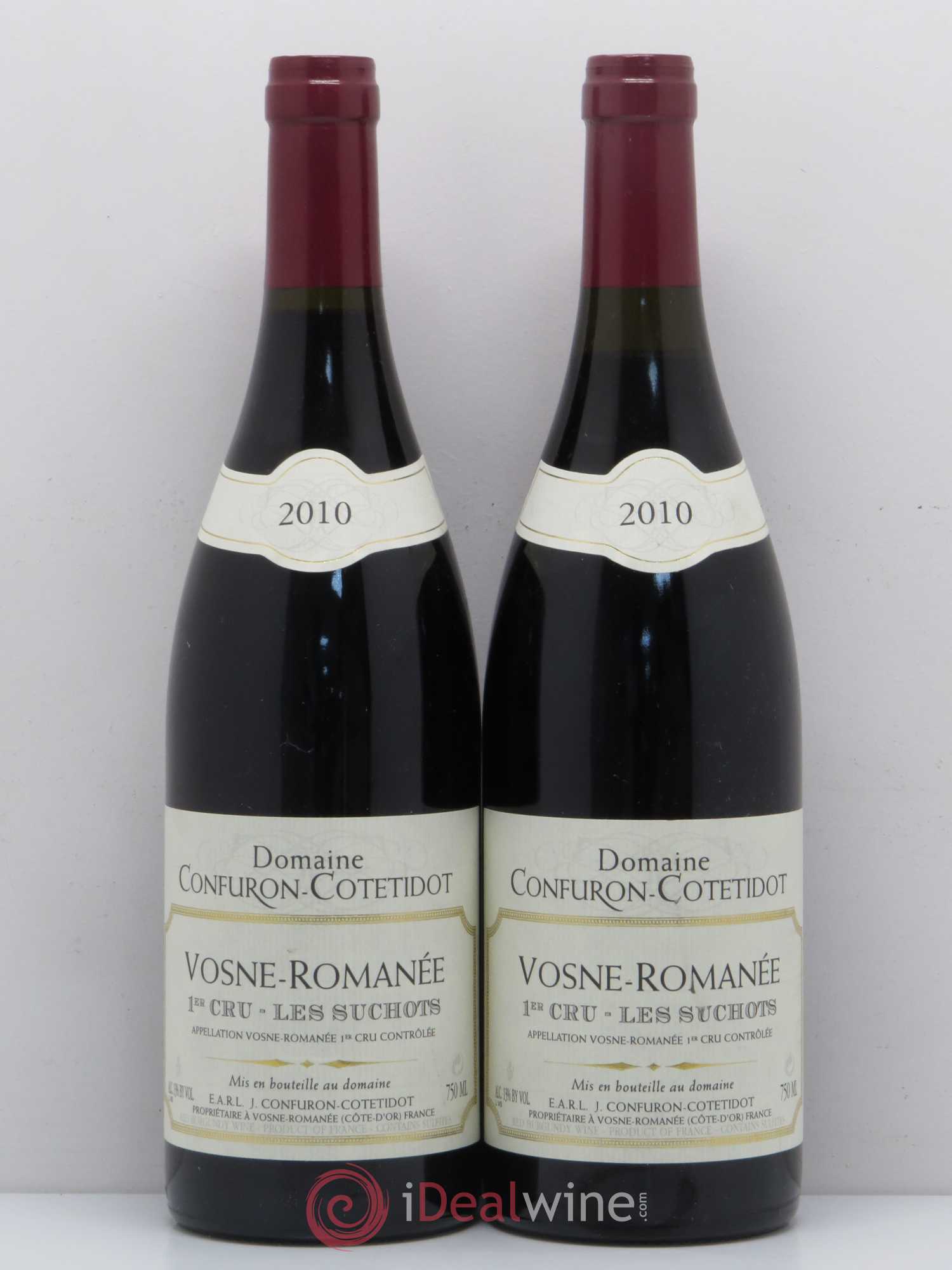Vosne-Romanée 1er Cru Les Suchots Confuron-Cotetidot 2010 - Lot de 2 bouteilles - 0
