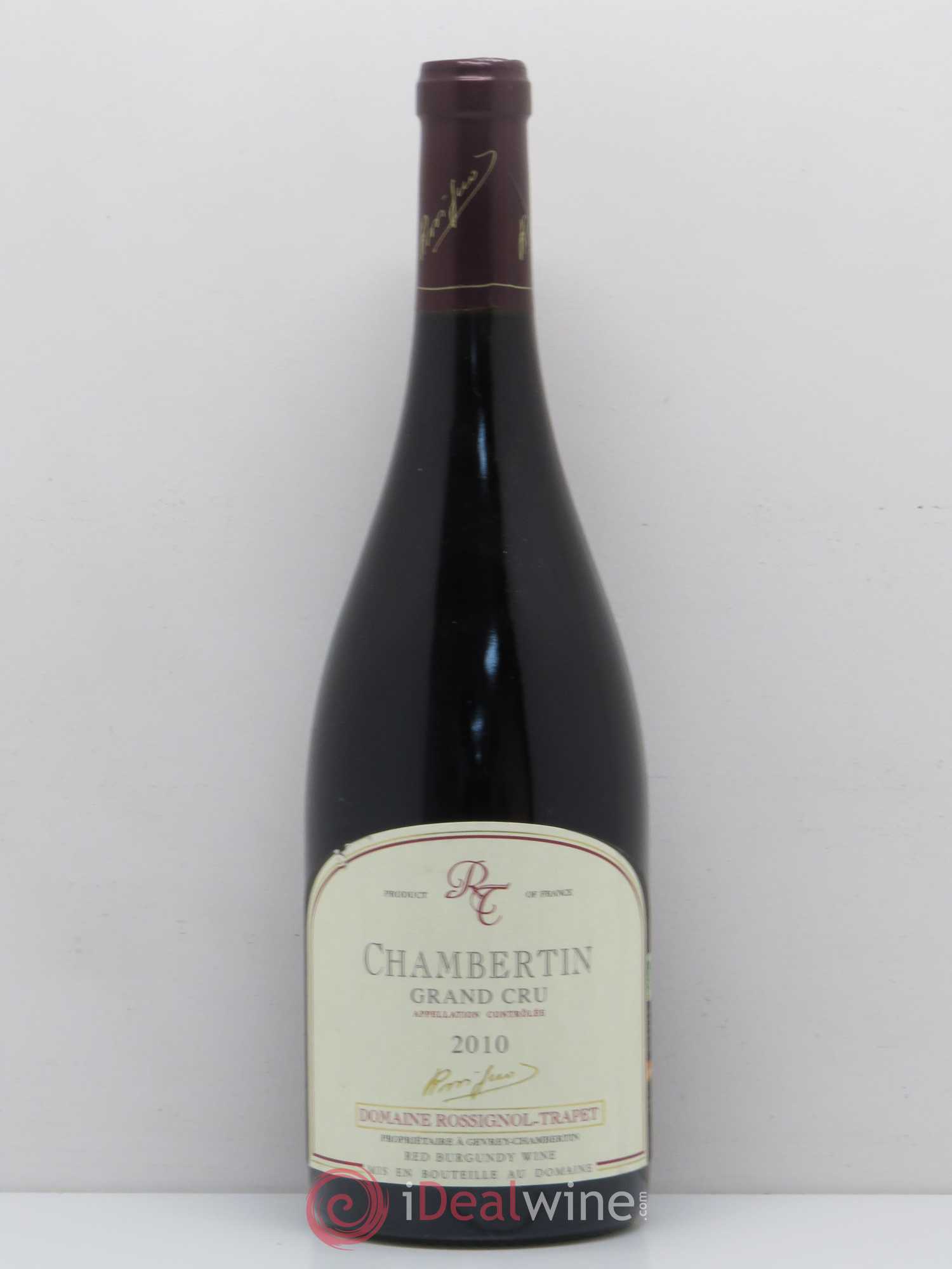 Chambertin Grand Cru Rossignol-Trapet (Domaine) 2010 - Lot de 1 bouteille - 0