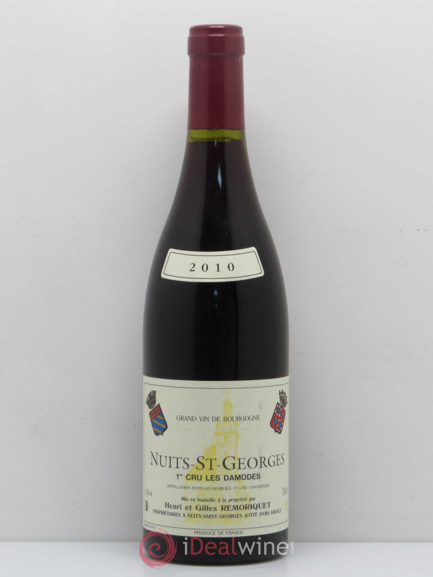 Nuits-Saint-Georges 1er Cru Les Damodes Gilles Remoriquet 2010 - Lot de 1 bouteille - 0