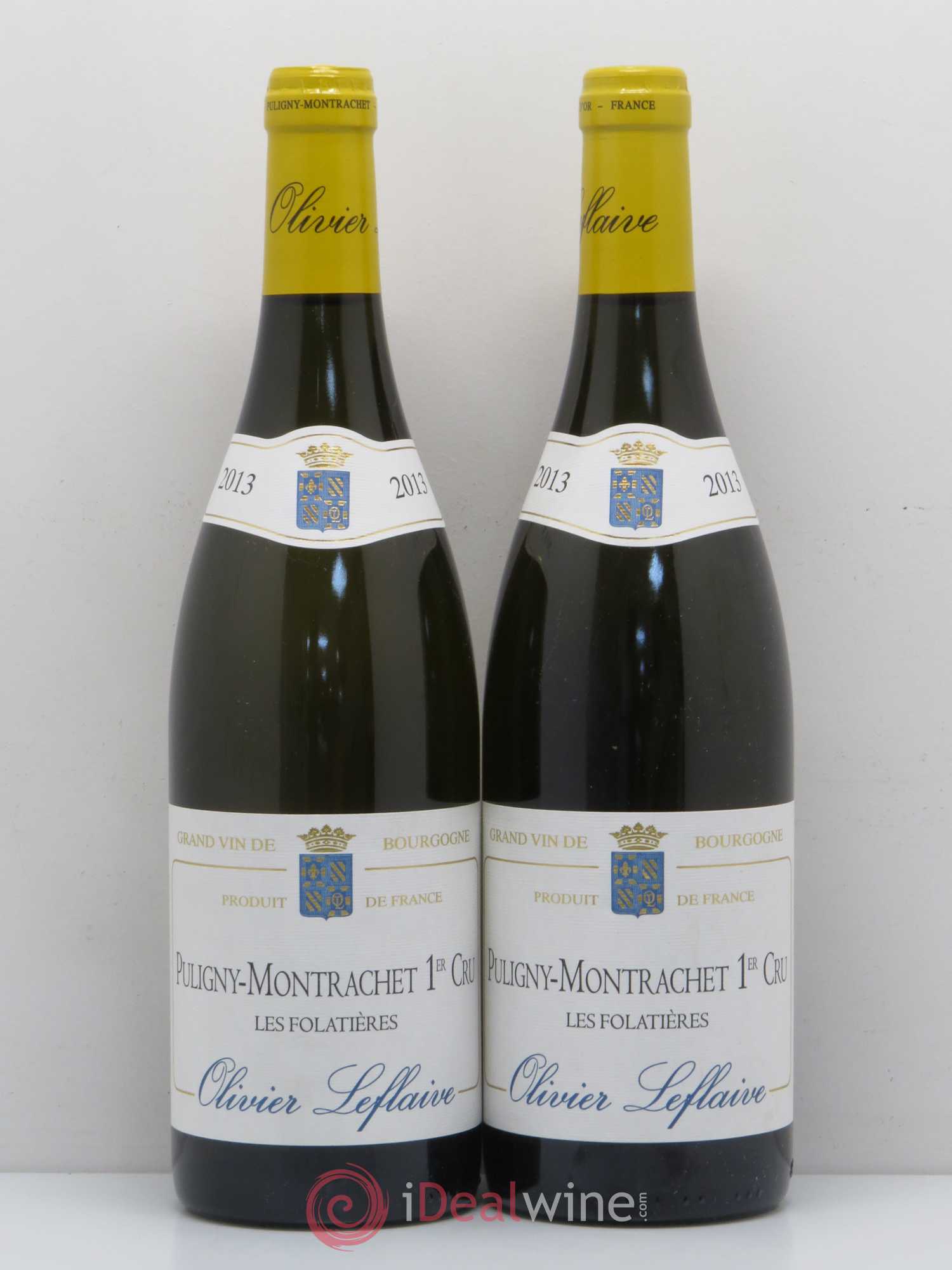 Puligny-Montrachet 1er Cru Les Folatières Domaine Olivier Leflaive 2013 - Posten von 2 Flaschen - 0