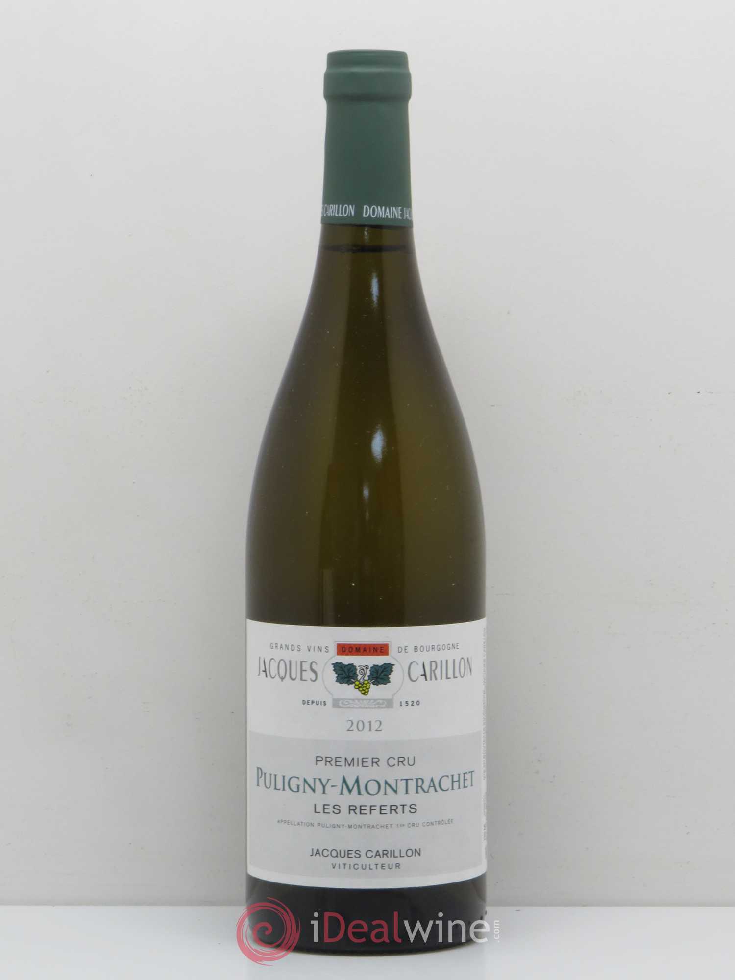 Puligny-Montrachet 1er Cru Les Referts Jacques Carillon 2012 - Posten von 1 Flasche - 0