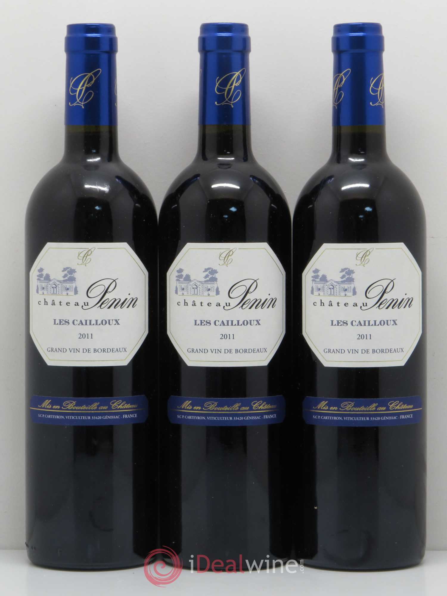 Bordeaux Supérieur Château Penin Les Cailloux (sans prix de réserve) 2011 - Posten von 3 Flaschen - 0