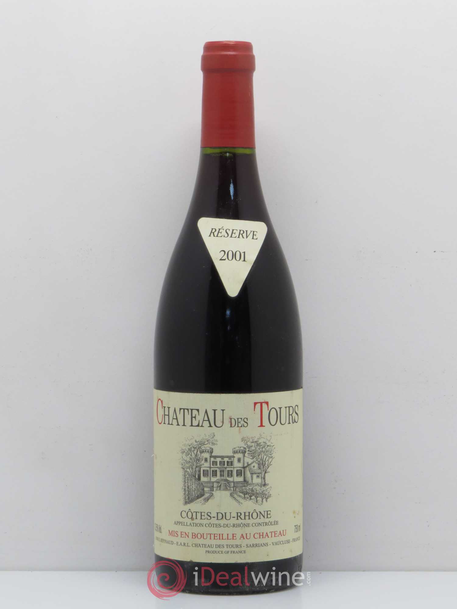 Côtes-du-Rhône Château des Tours Emmanuel Reynaud 2001 - Lot de 1 bouteille - 0