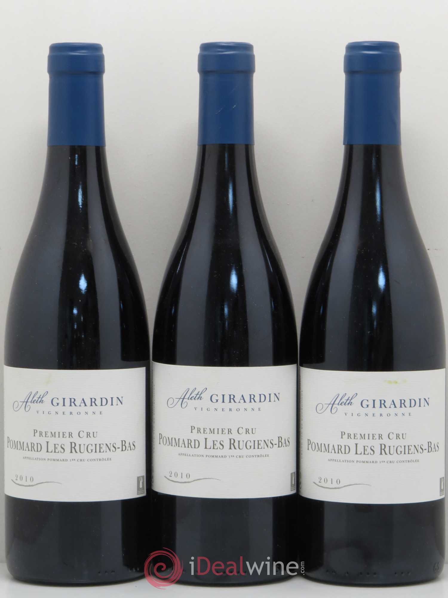 Pommard 1er Cru Les Rugiens Bas Aleth Girardin 2010 - Lot de 3 bouteilles - 0