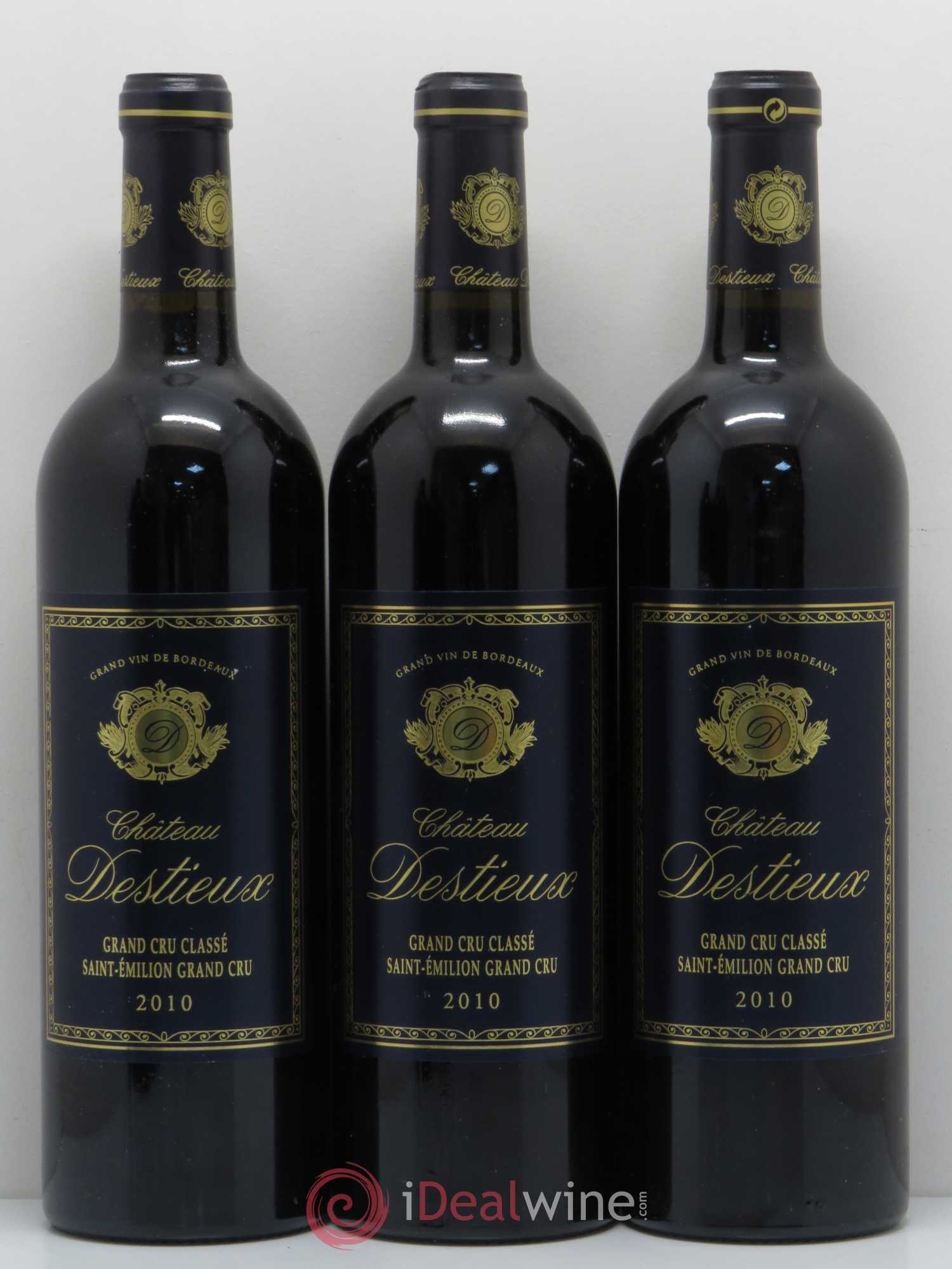 Château Destieux Grand Cru Classé 2010 - Lot de 6 bouteilles - 1