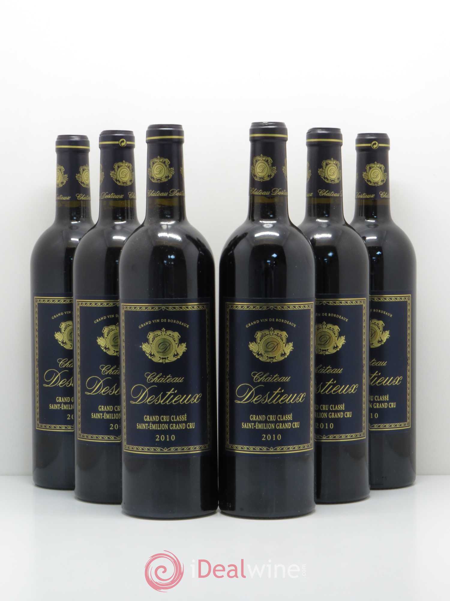 Château Destieux Grand Cru Classé 2010 - Lot de 6 bouteilles - 0