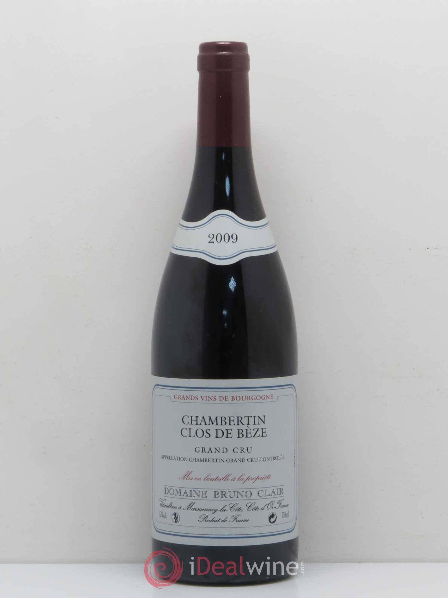 Chambertin Clos de Bèze Grand Cru Bruno Clair (Domaine) 2009 - Lot de 1 bouteille - 0