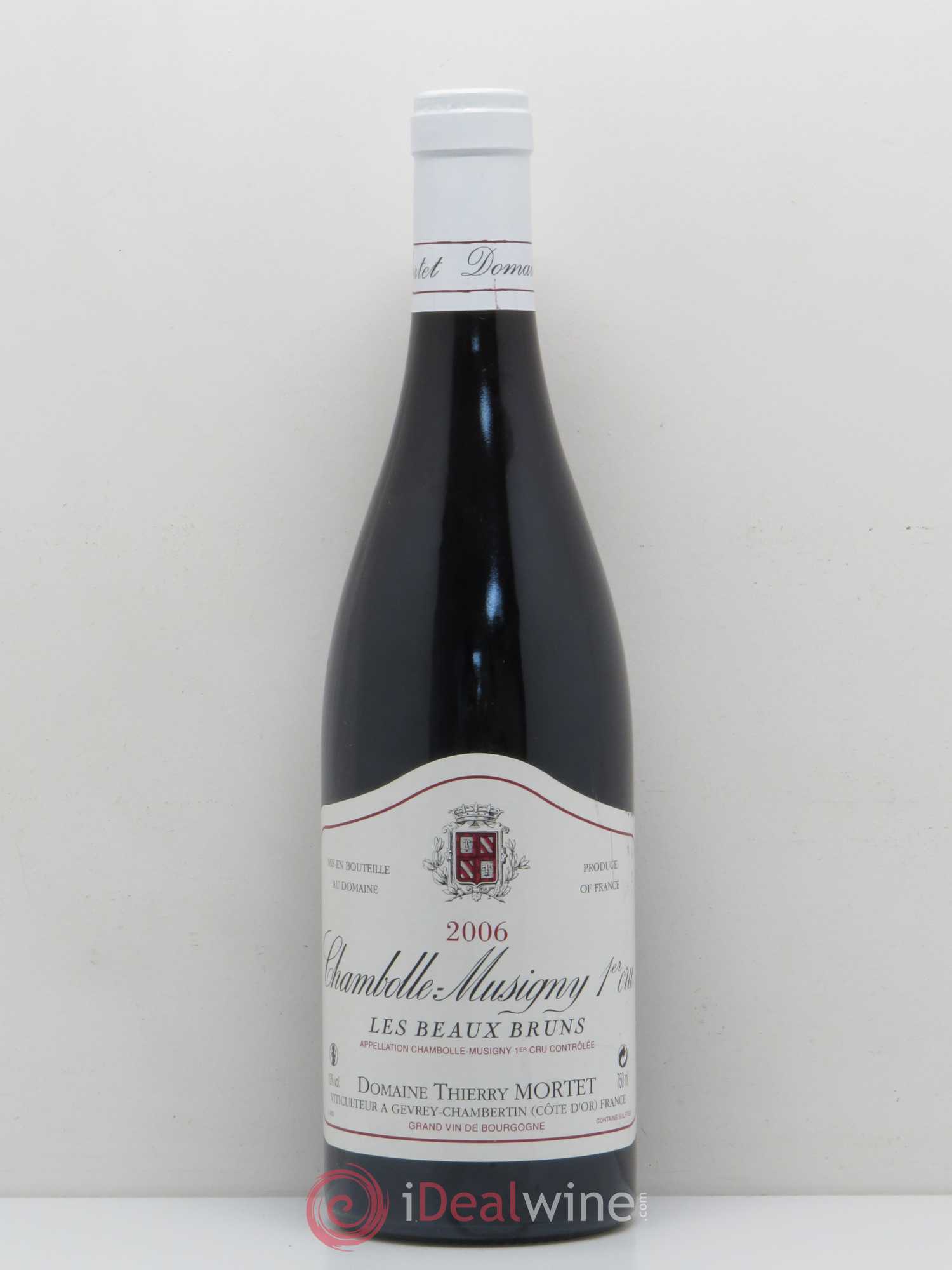 Chambolle-Musigny 1er Cru Aux Beaux Bruns Thierry Mortet (Domaine) 2006 - Lot de 1 bouteille - 0