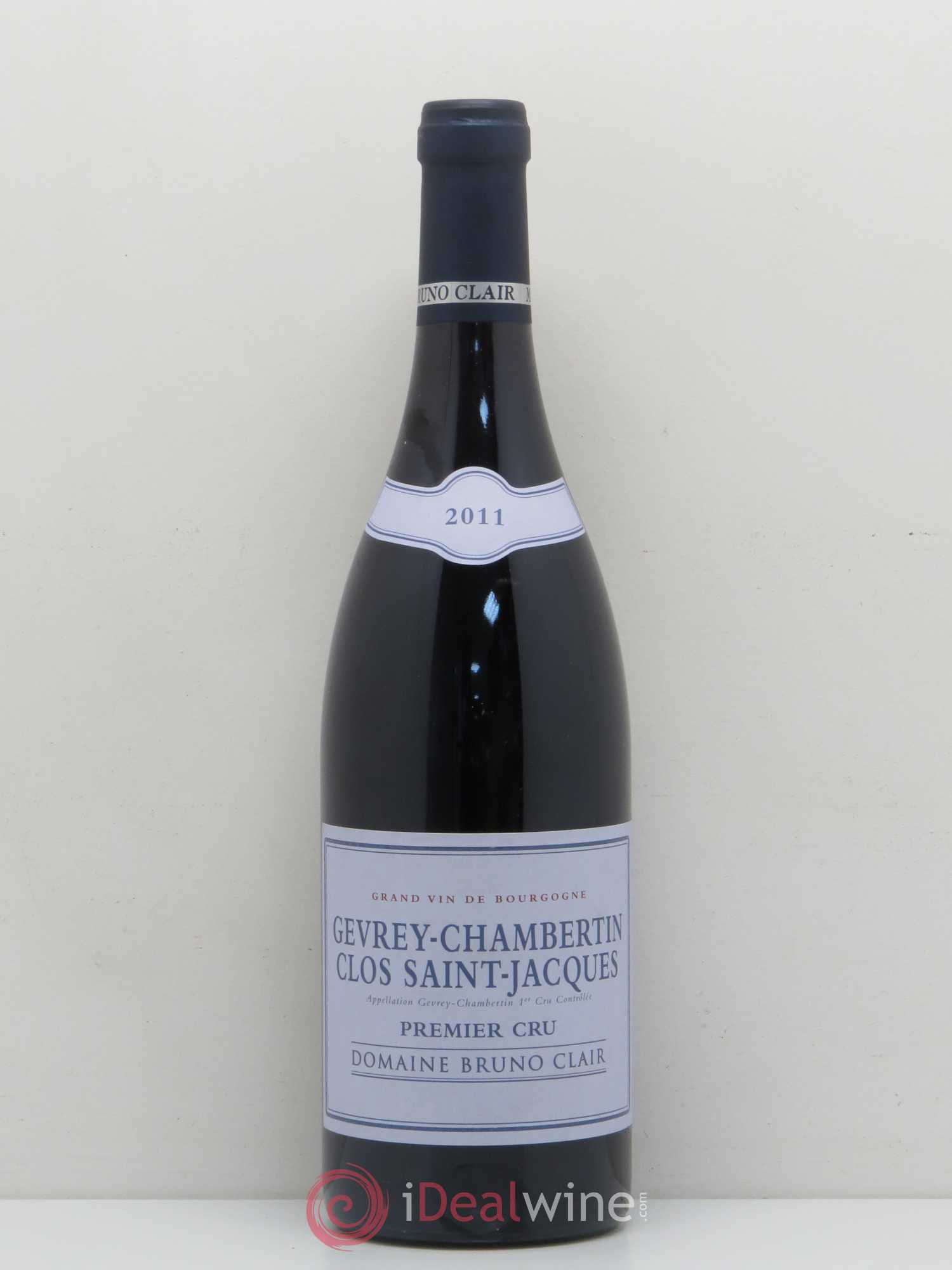 Gevrey-Chambertin 1er Cru Clos Saint-Jacques Bruno Clair (Domaine) 2011 - Lot de 1 bouteille - 0