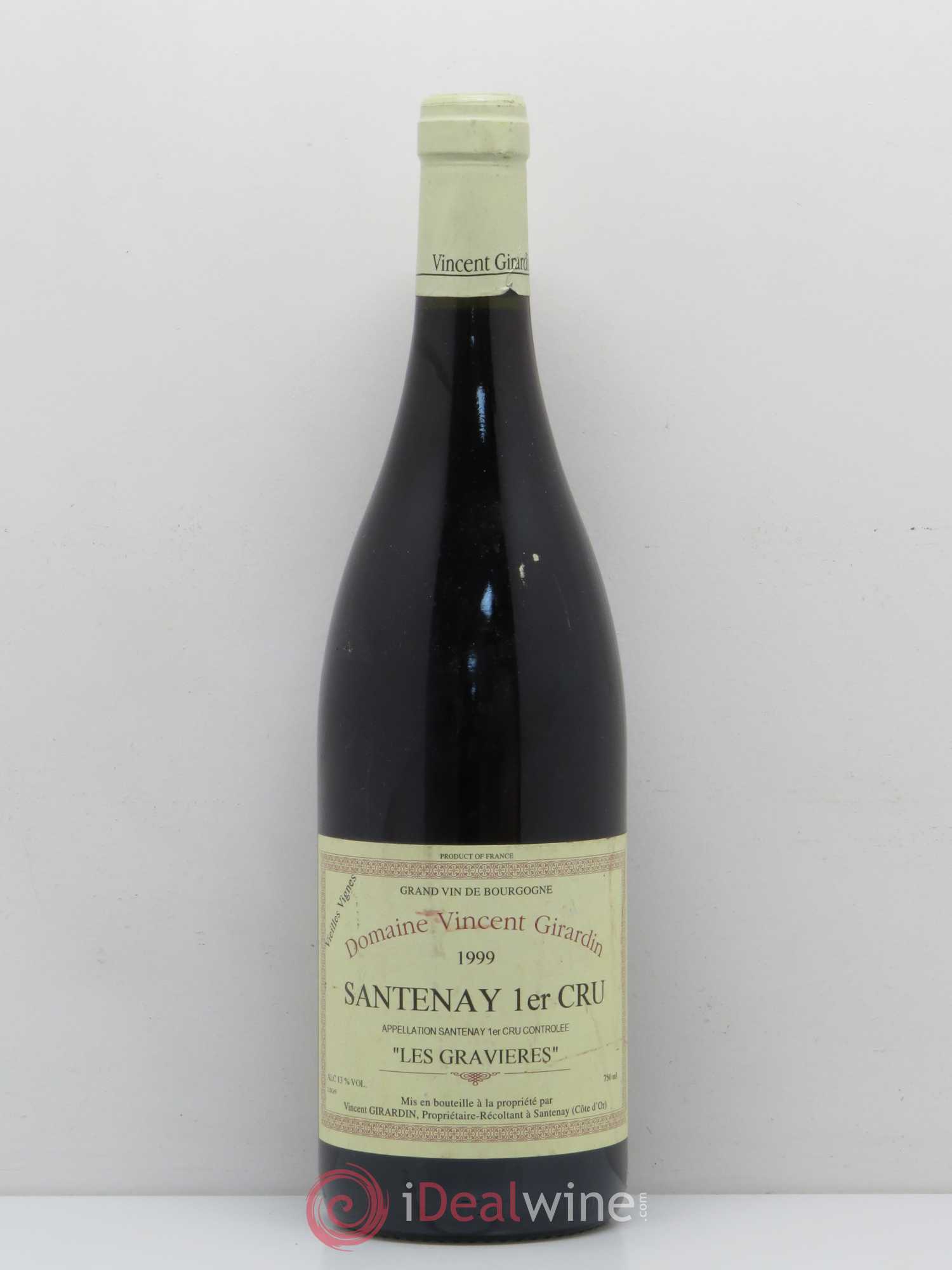 Santenay 1er Cru Les Gravieres Vincent Girardin Vieilles vignes 1999 - Posten von 1 Flasche - 0