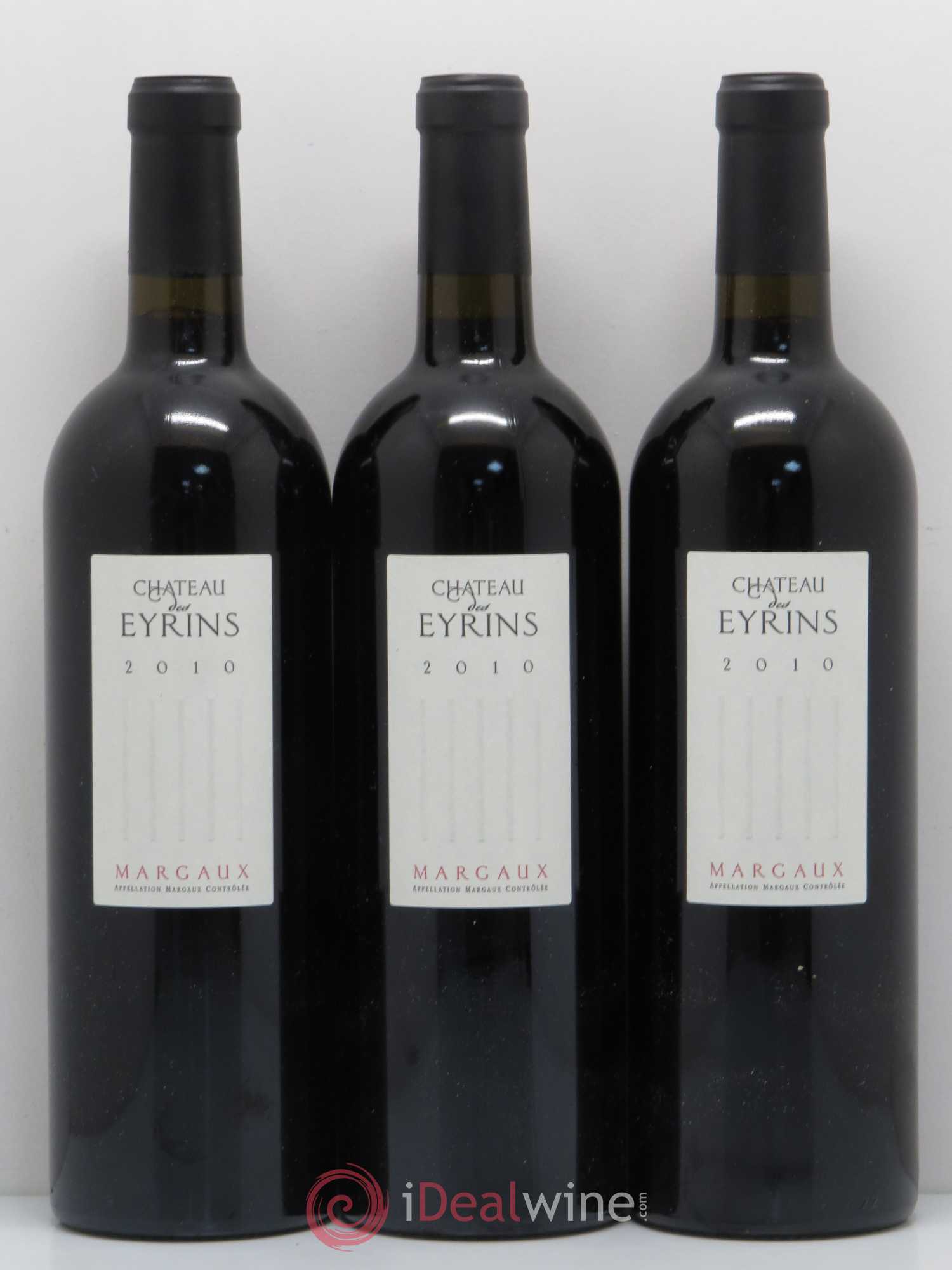 Bordeaux Château des Eyrins Margaux 2010 - Posten von 3 Flaschen - 0