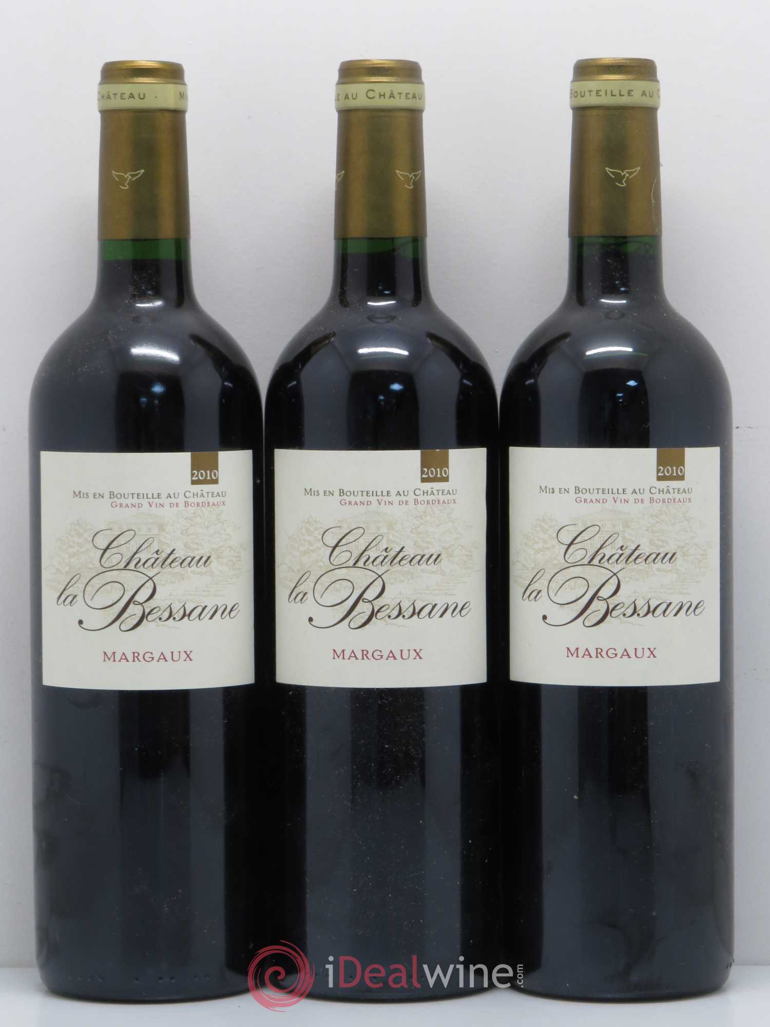 Bordeaux Château La Bessane Margaux 2010 - Posten von 3 Flaschen - 0