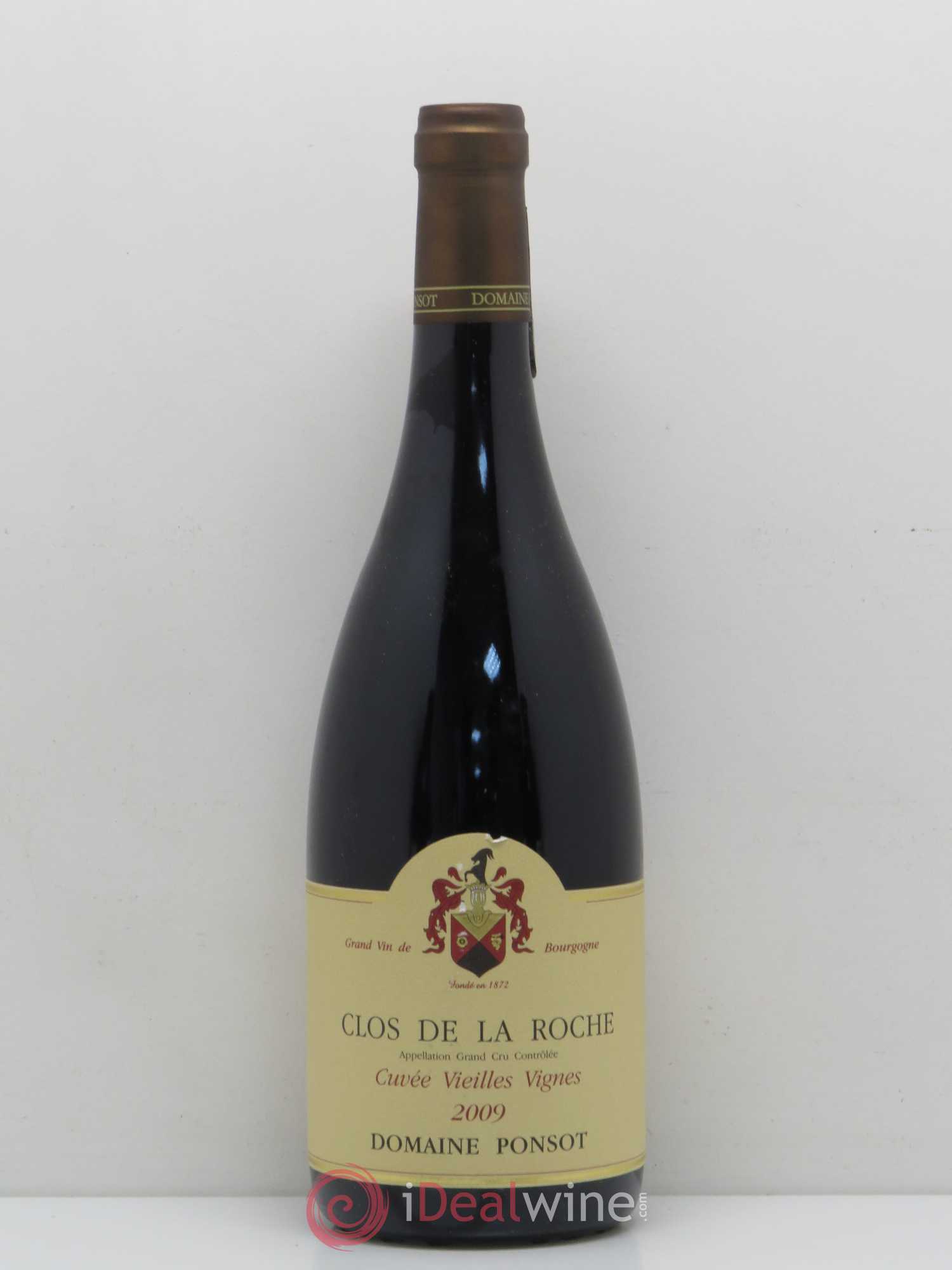 Clos de la Roche Grand Cru Vieilles Vignes Ponsot (Domaine) 2009 - Lot de 1 bouteille - 0