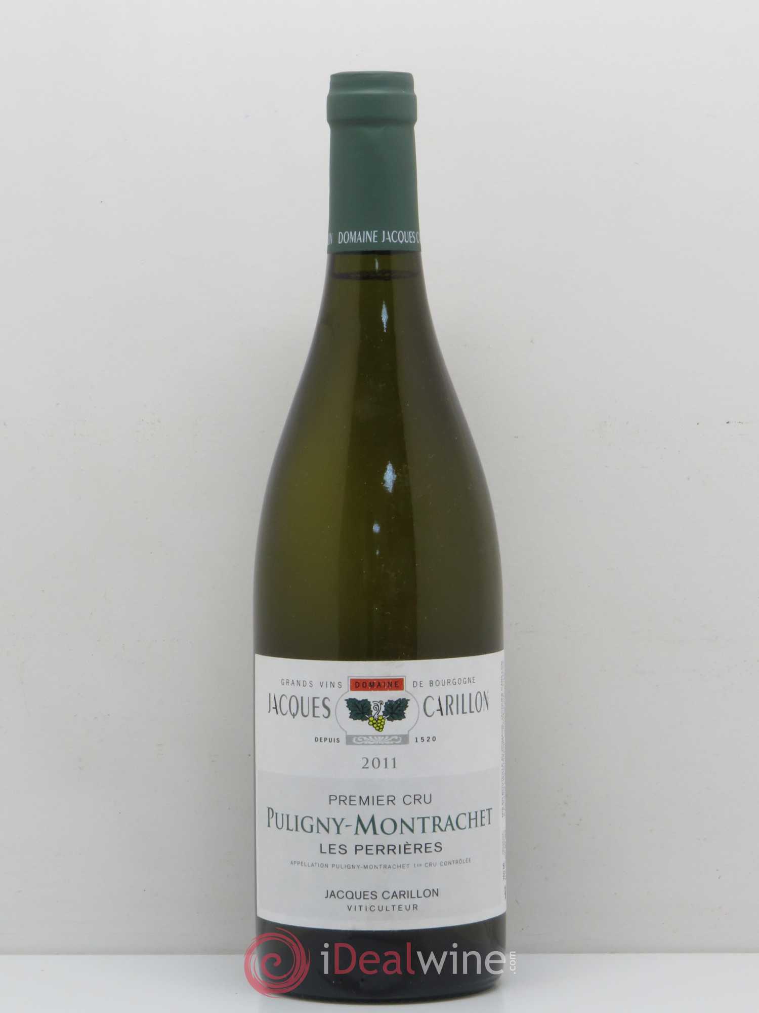 Puligny-Montrachet 1er Cru Les Perrieres Jacques Carillon 2011 - Posten von 1 Flasche - 0