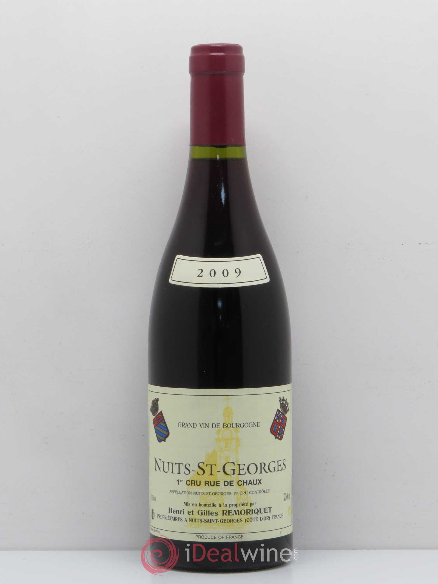 Nuits-Saint-Georges 1er Cru Rue de Chaux Gilles Remoriquet 2009 - Lot de 1 bouteille - 0