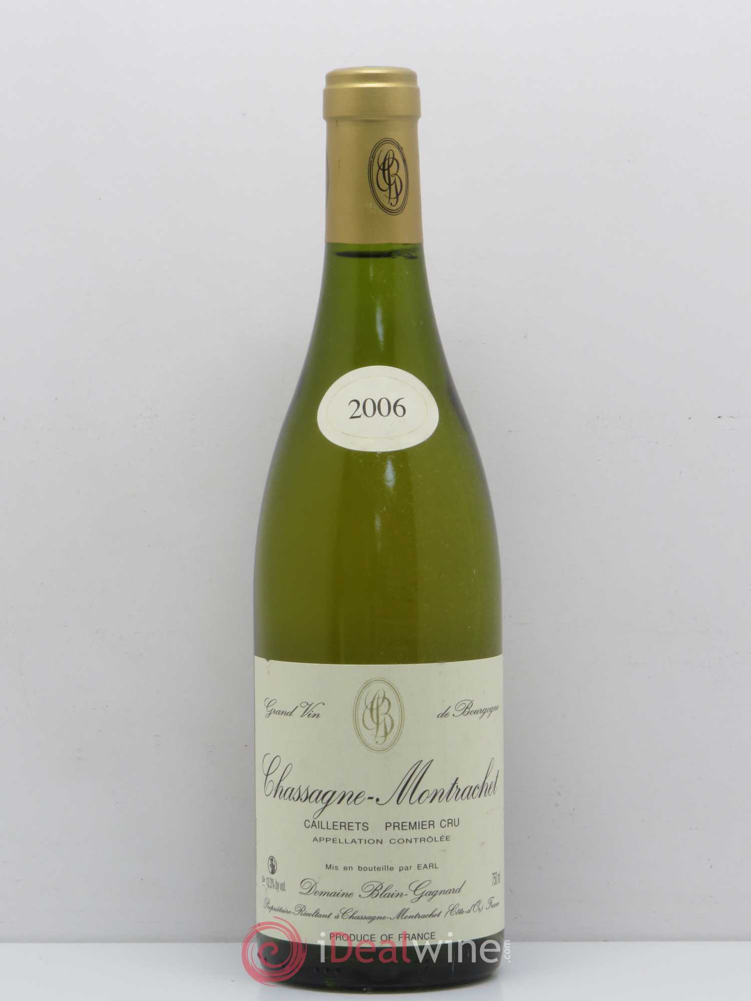 Chassagne-Montrachet 1er Cru Caillerets Blain Gagnard 2006 - Posten von 1 Flasche - 0