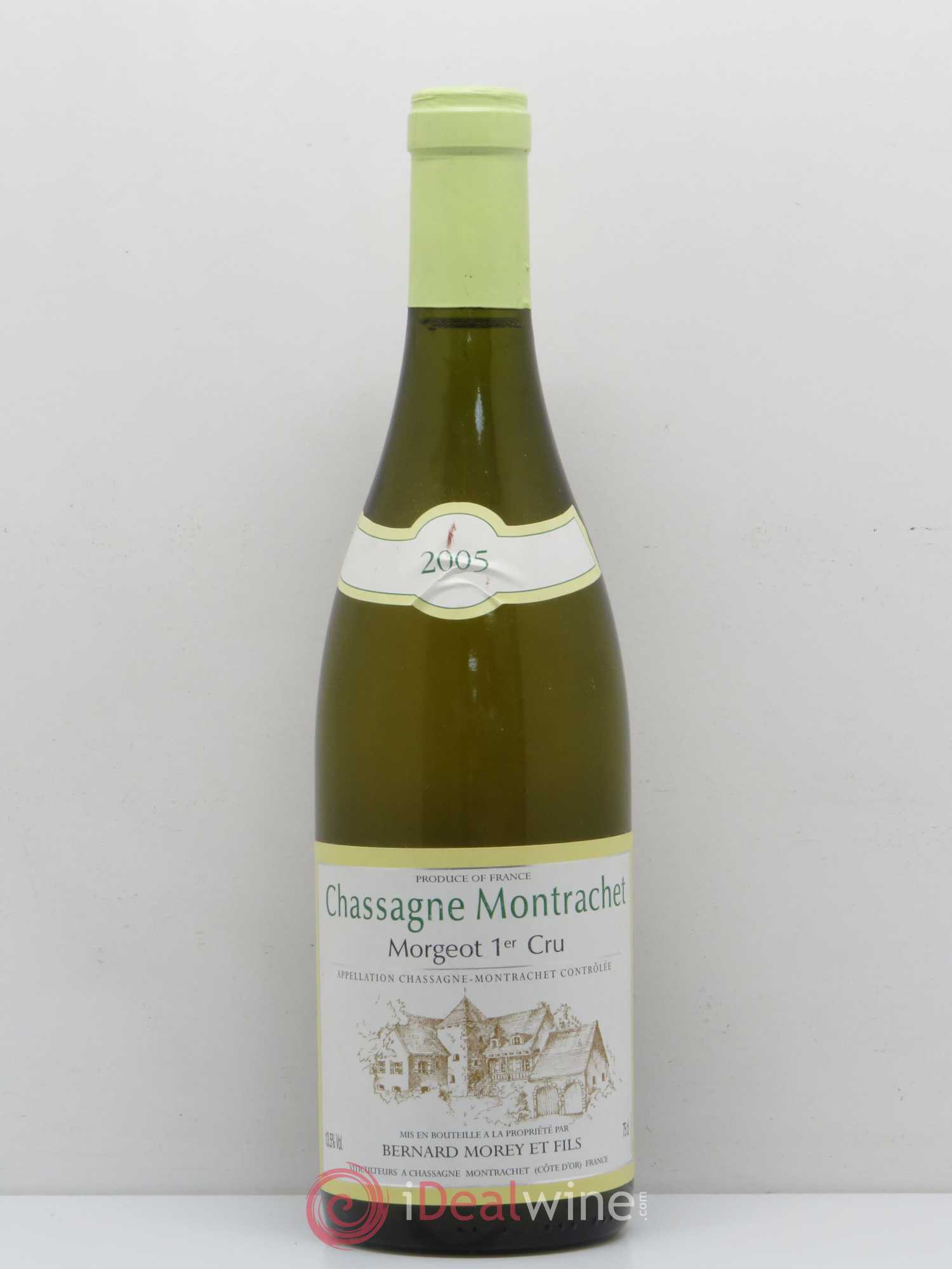Chassagne-Montrachet 1er Cru Morgeot Bernard Morey et Fils (Domaine) 2005 - Lot de 1 bouteille - 0