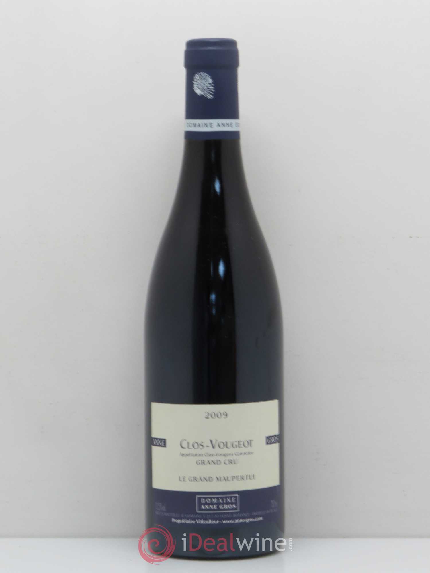 Clos de Vougeot Grand Cru Le Grand Maupertui Anne Gros 2009 - Lot de 1 bouteille - 0