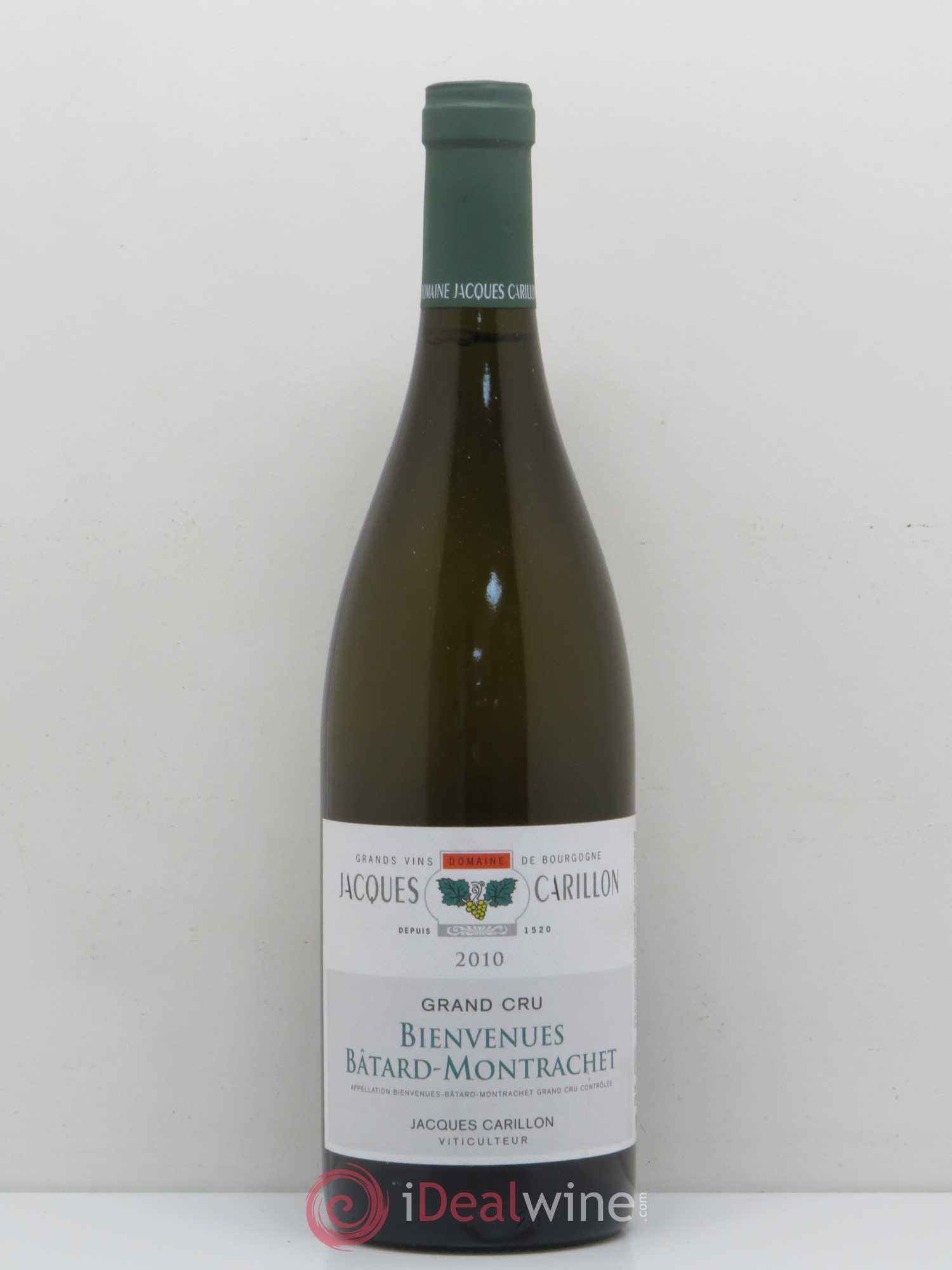 Bienvenues-Bâtard-Montrachet Grand Cru Jacques Carillon 2010 - Lot de 1 bouteille - 0