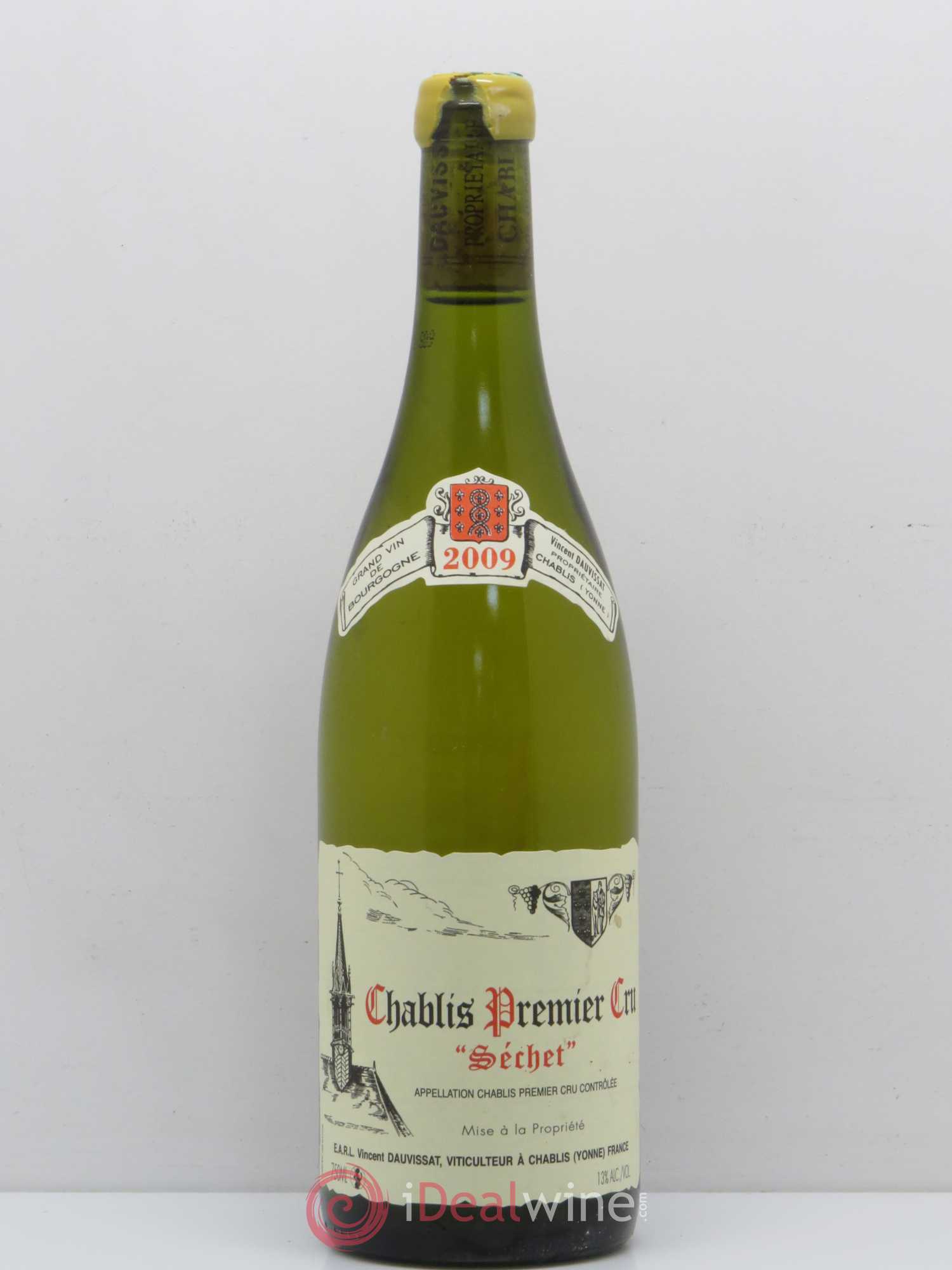 Chablis 1er Cru Séchet Vincent Dauvissat (Domaine) 2009 - Lot de 1 bouteille - 0