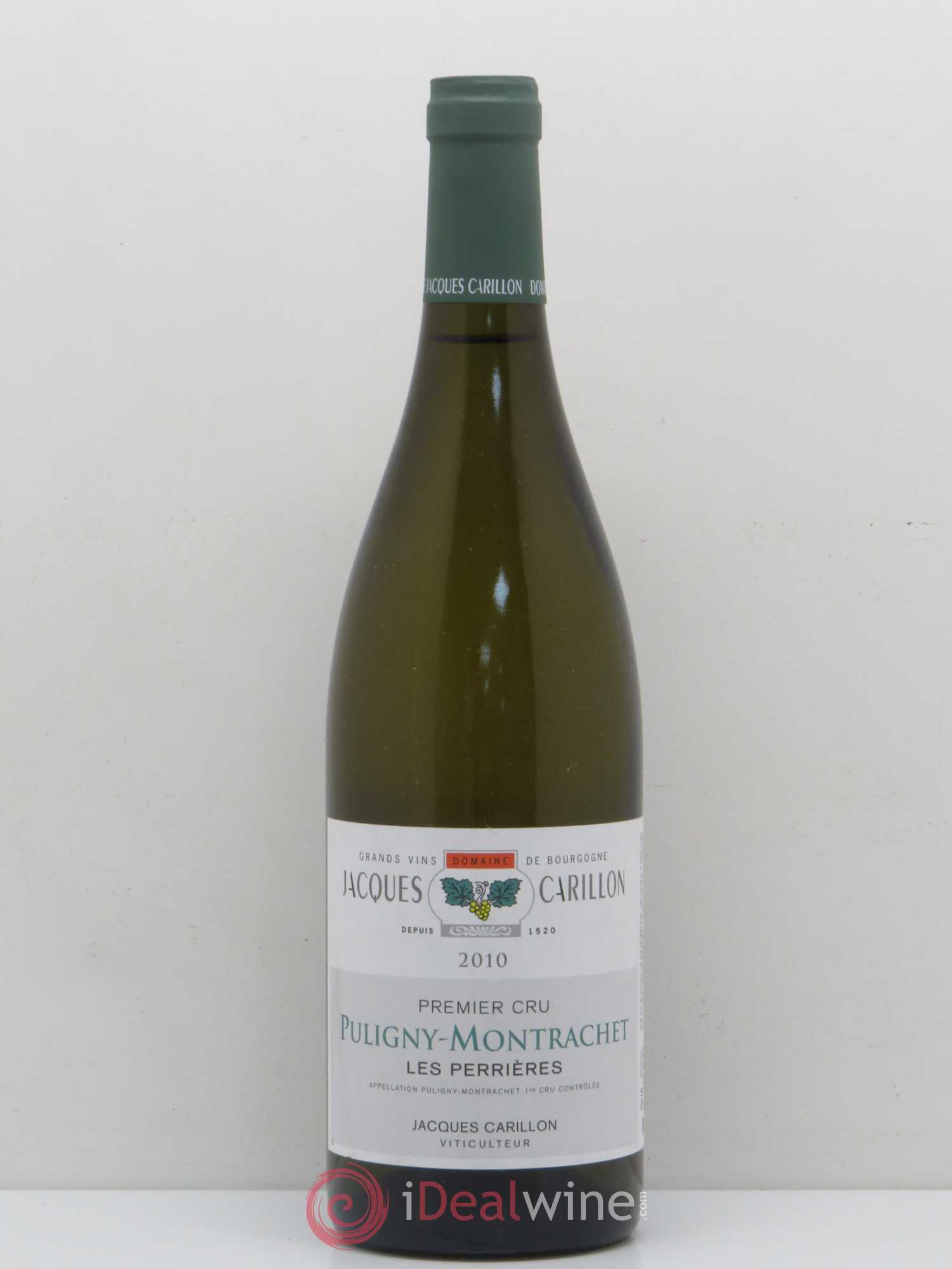 Puligny-Montrachet 1er Cru Les Perrieres Jacques Carillon 2010 - Posten von 1 Flasche - 0
