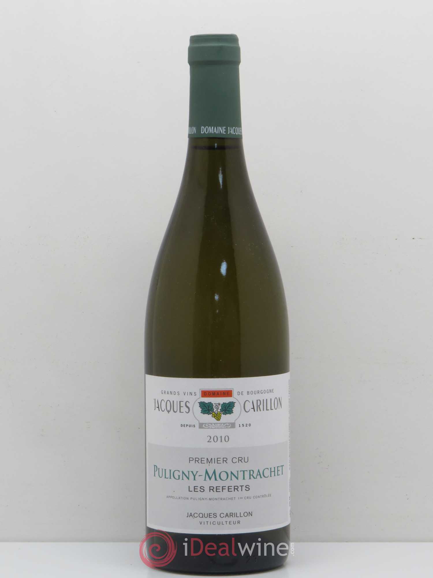 Puligny-Montrachet 1er Cru Les Referts Jacques Carillon 2010 - Posten von 1 Flasche - 0