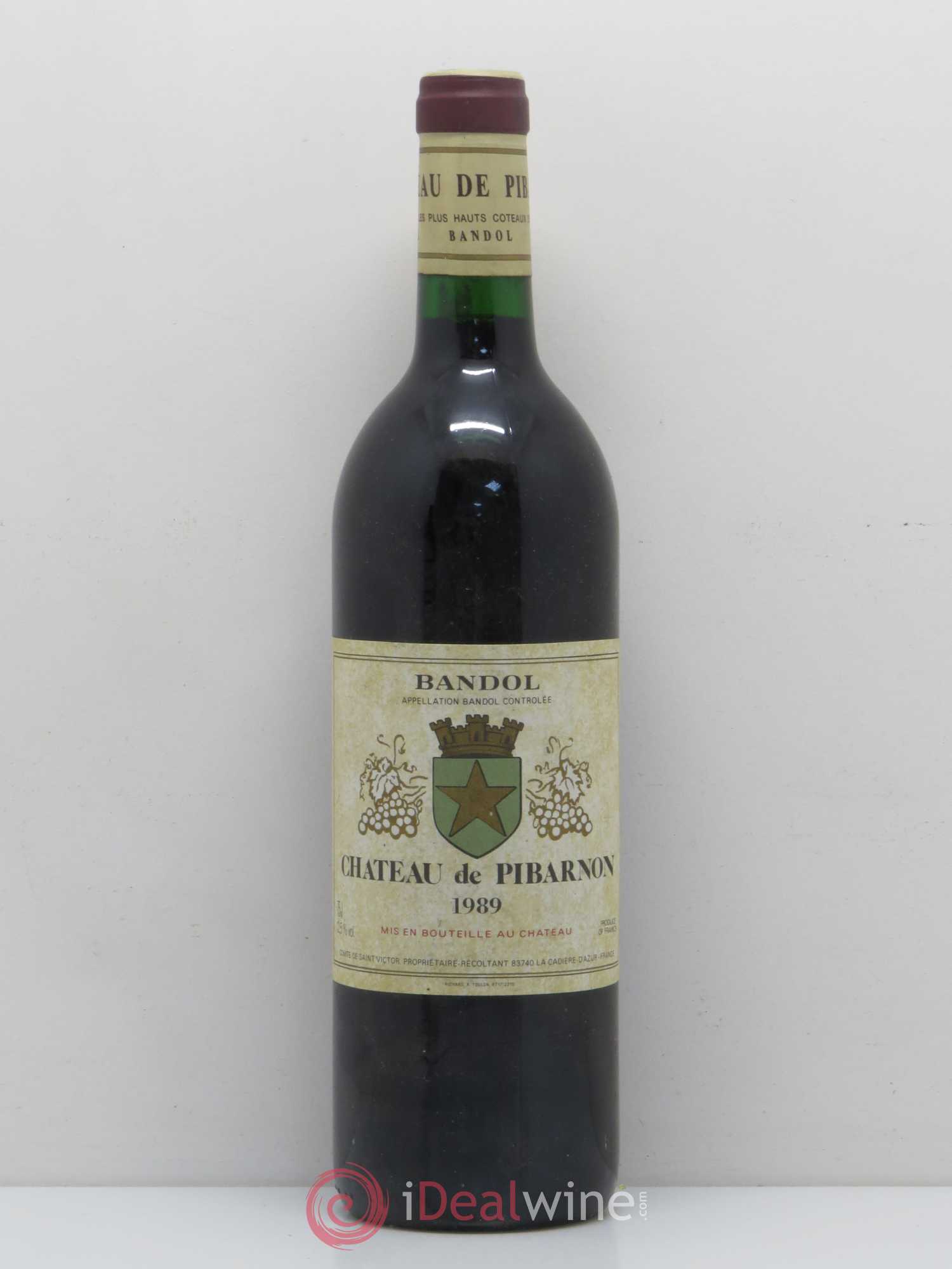Bandol Château de Pibarnon Comte de Saint-Victor 1989 - Lot de 1 bouteille - 0