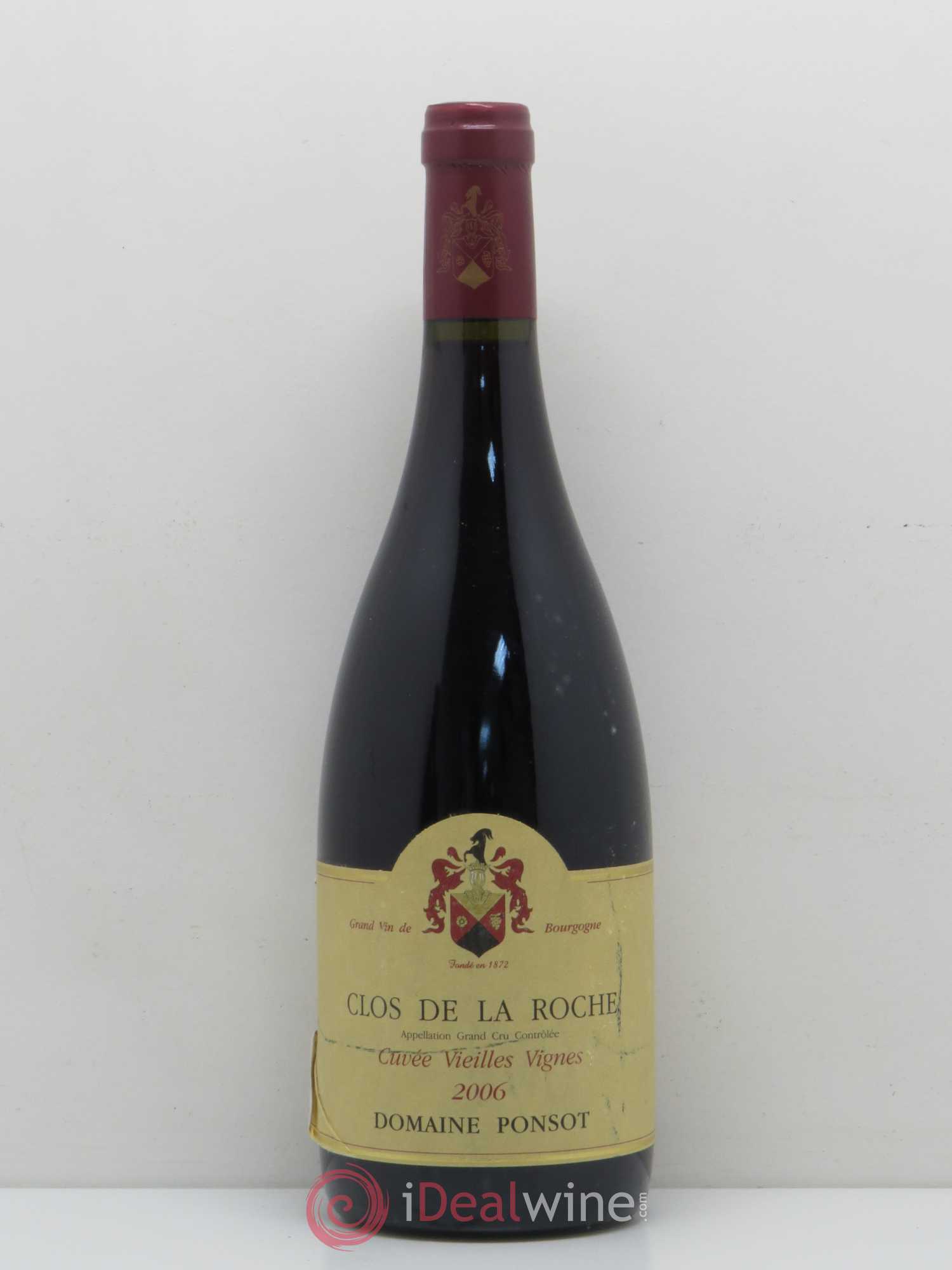 Clos de la Roche Grand Cru Vieilles Vignes Ponsot (Domaine) 2006 - Lot de 1 bouteille - 0