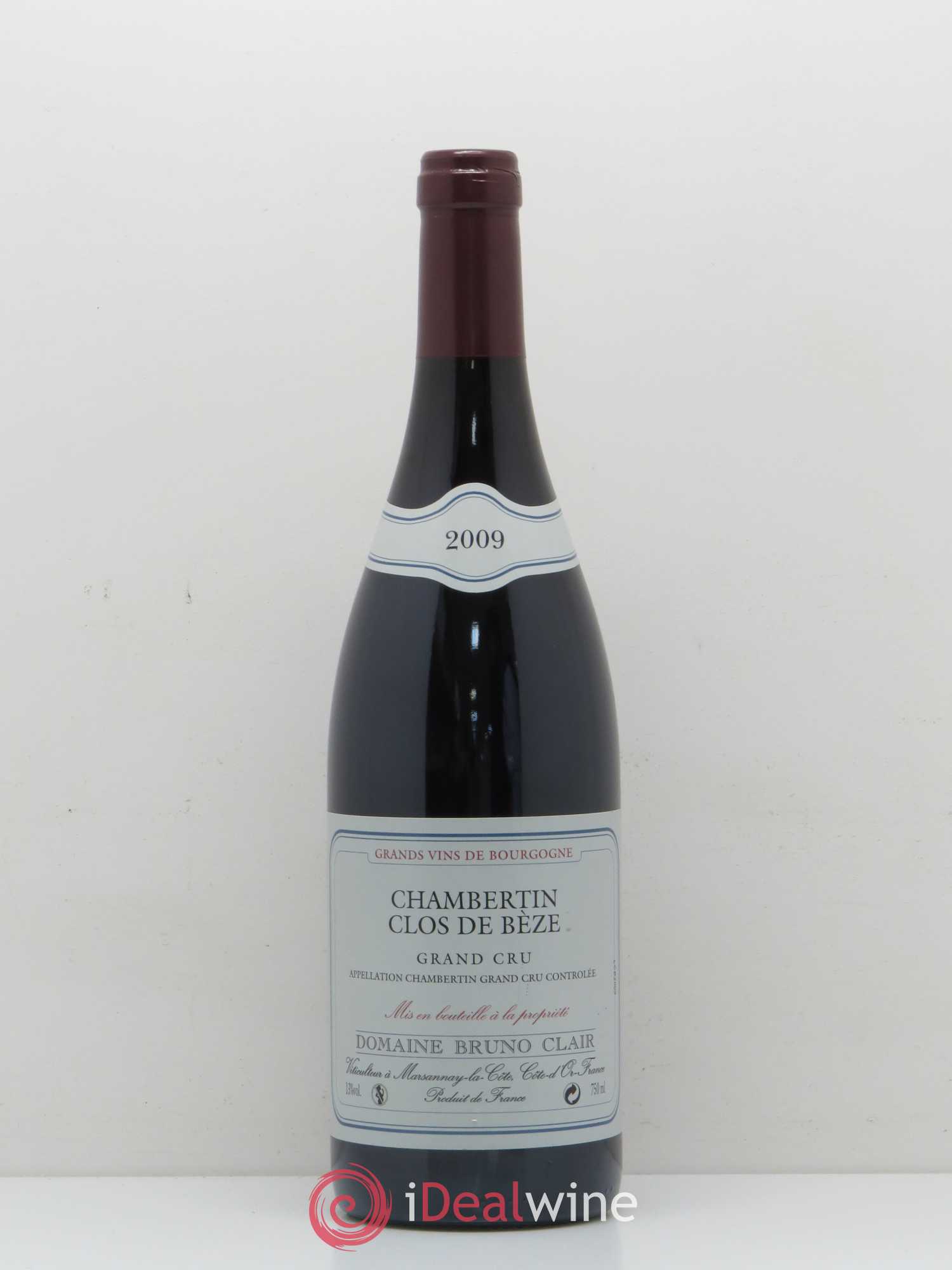 Chambertin Clos de Bèze Grand Cru Bruno Clair (Domaine) 2009 - Lot de 1 bouteille - 0