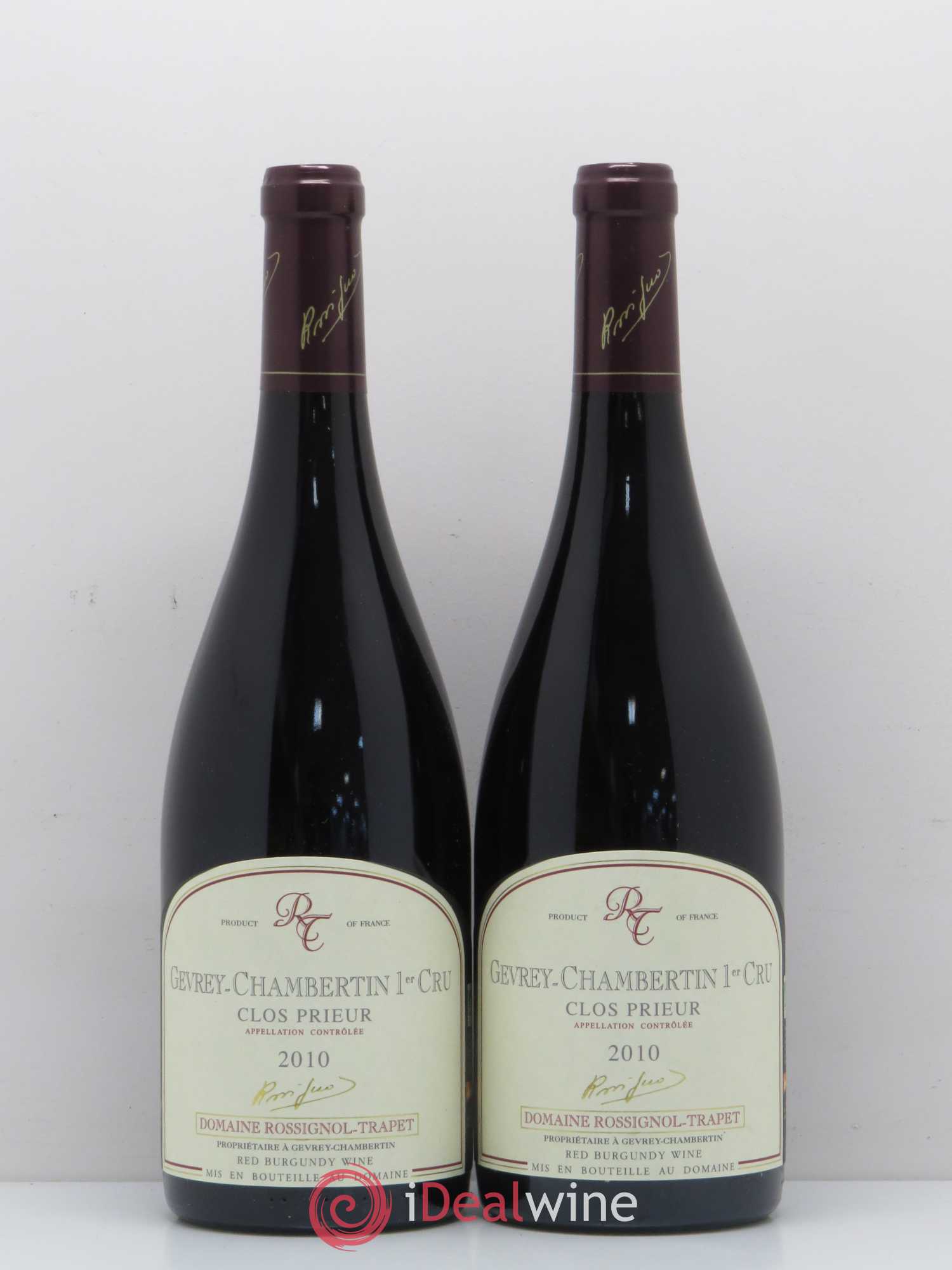 Gevrey-Chambertin 1er Cru Clos Prieur Rossignol-Trapet (Domaine) 2010 - Lot de 2 bouteilles - 0