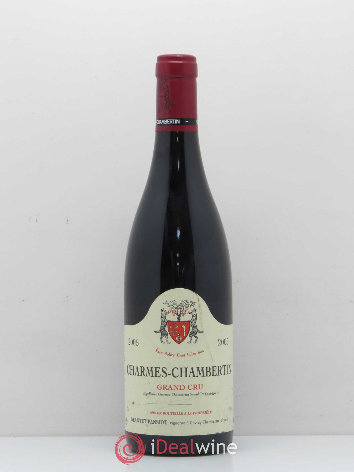 Charmes-Chambertin Grand Cru Geantet-Pansiot 2005 - Lot de 1 bouteille - 0
