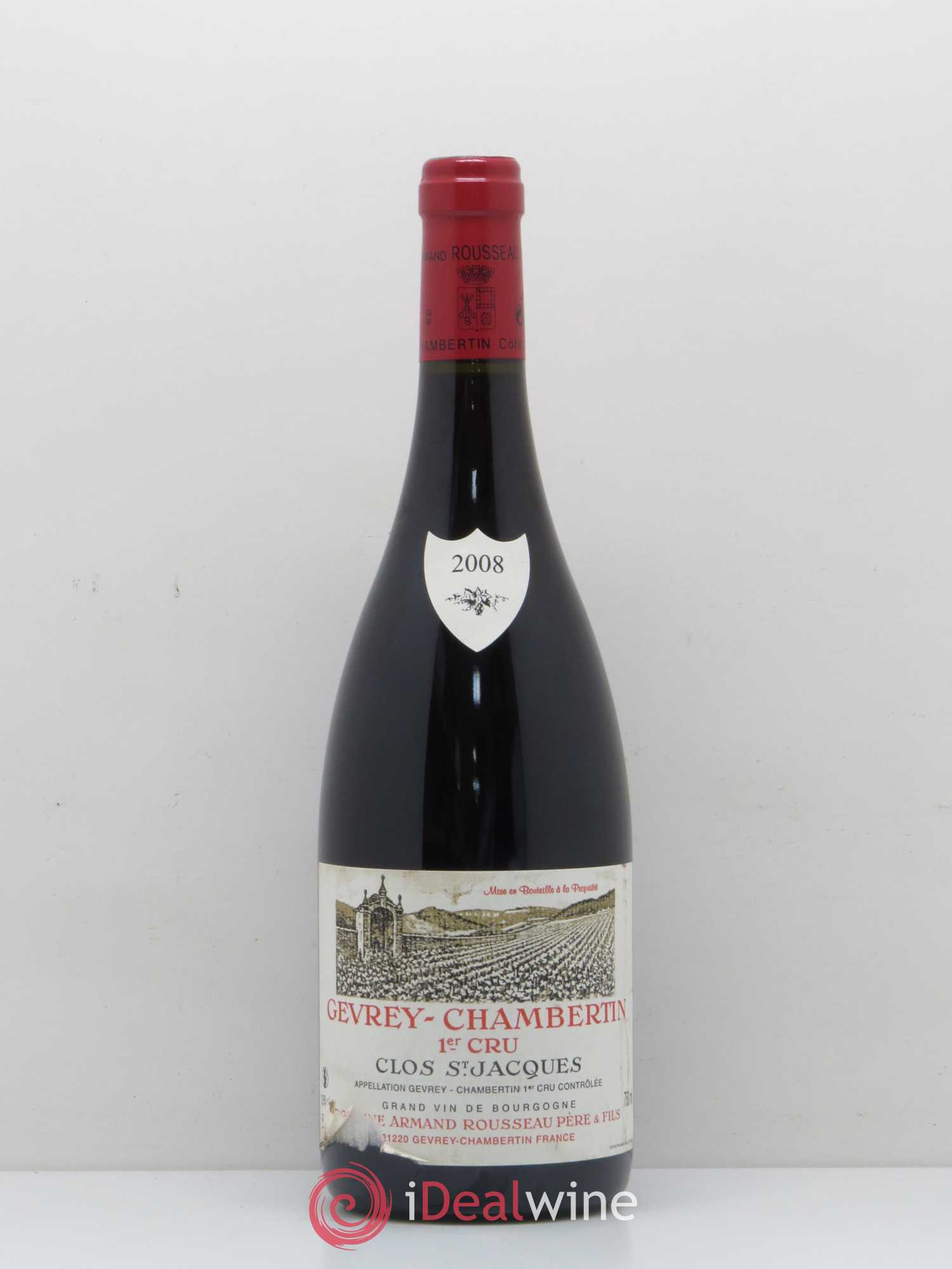 Gevrey-Chambertin 1er Cru Clos Saint-Jacques Armand Rousseau (Domaine) 2008 - Lot de 1 bouteille - 0