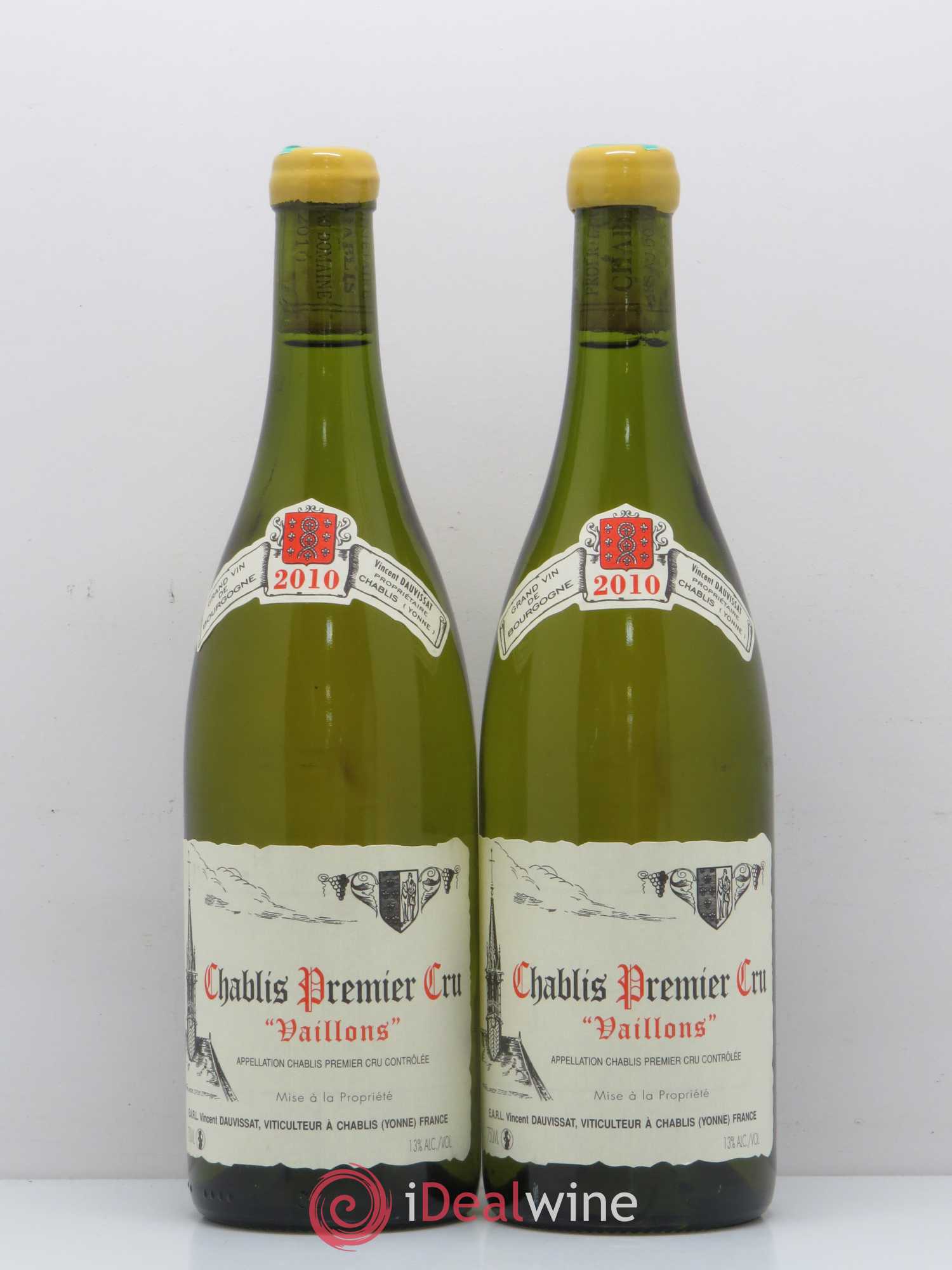 Chablis 1er Cru Vaillons Vincent Dauvissat (Domaine) 2010 - Lot de 2 bouteilles - 0