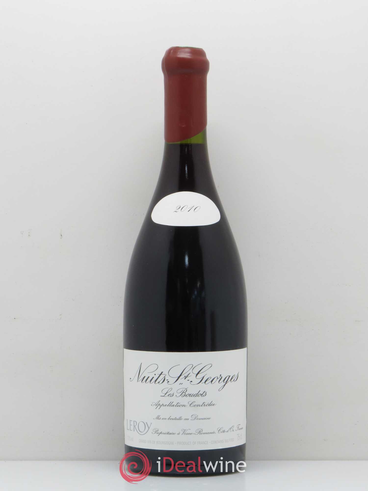 Nuits-Saint-Georges 1er Cru Aux Boudots Leroy (Domaine) 2010 - Lot de 1 bouteille - 0