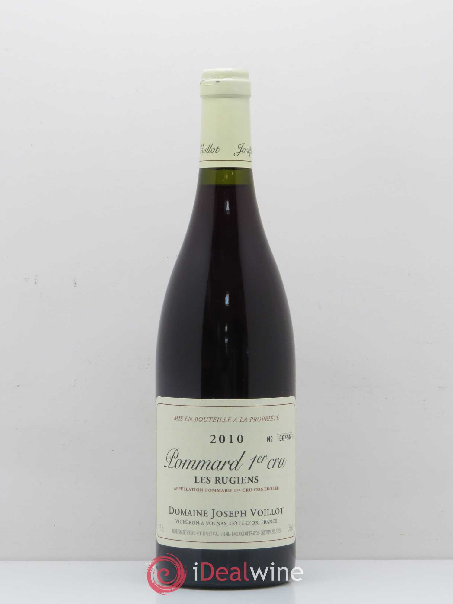 Pommard 1er Cru Les Rugiens Joseph Voillot (Domaine) 2010 - Lot de 1 bouteille - 0