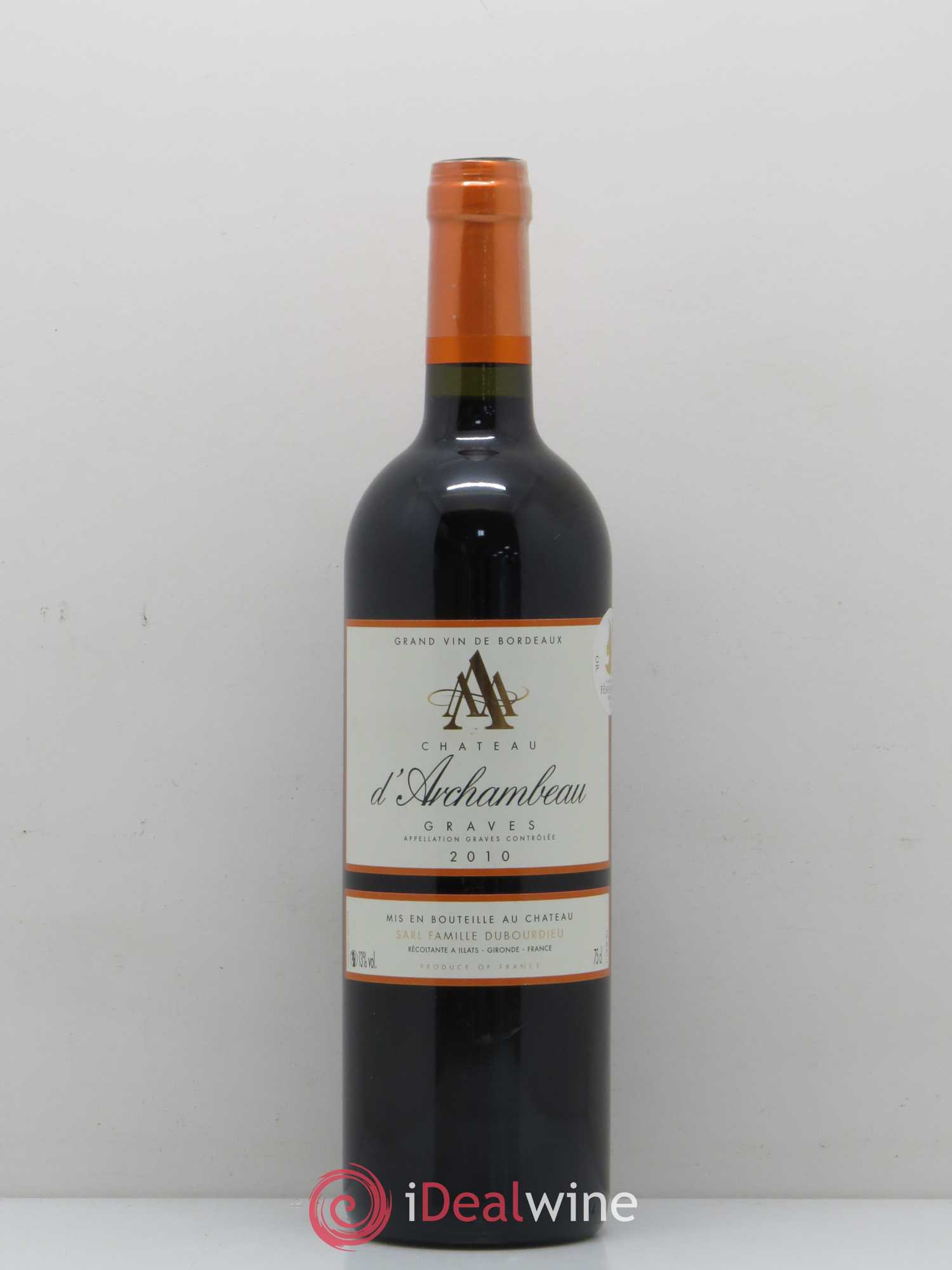 Graves Château d'Archambeau 2010 - Posten von 1 Flasche - 0