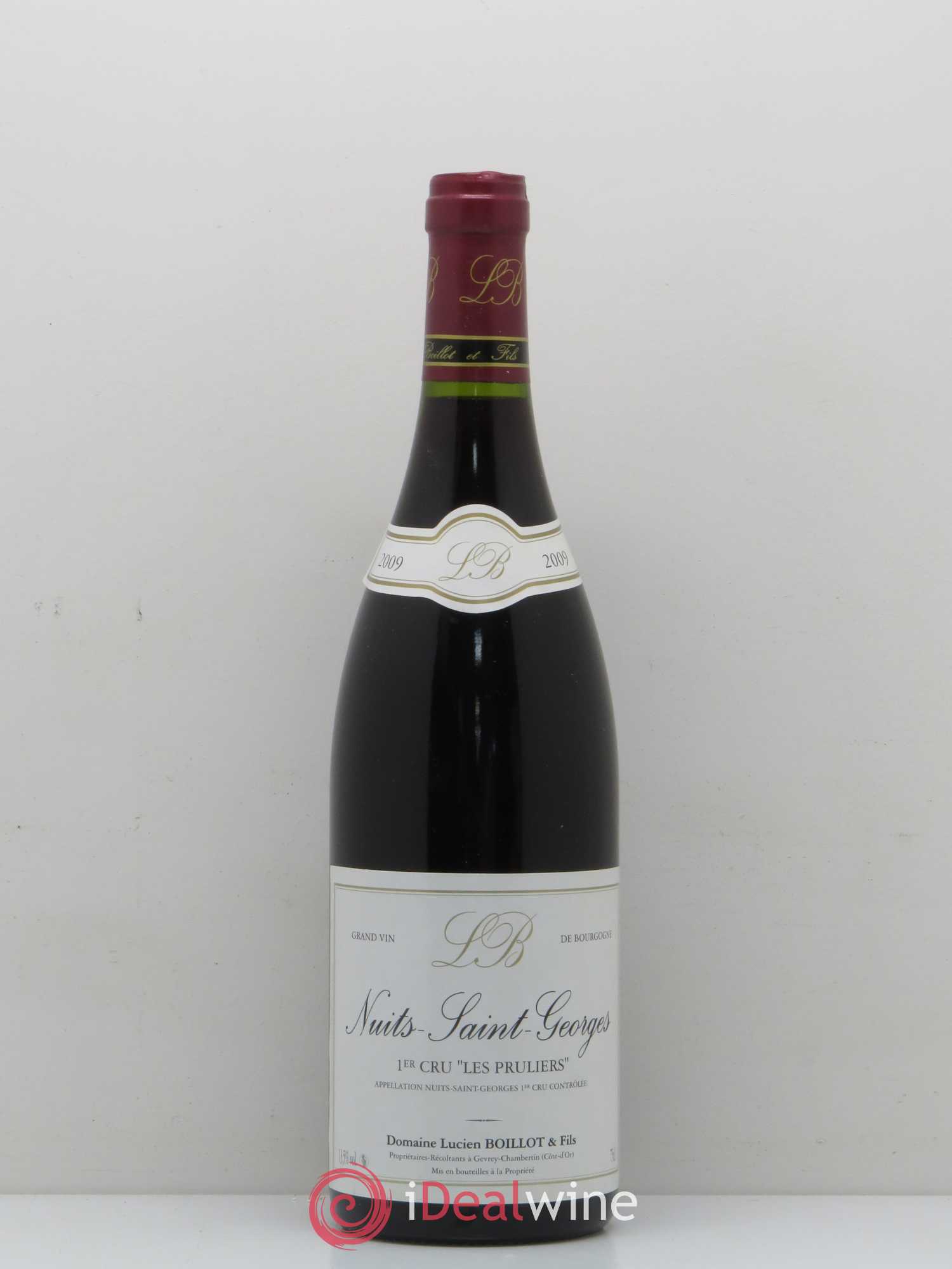 Nuits-Saint-Georges 1er Cru Les Pruliers Lucien Boillot & Fils (Domaine) 2009 - Lot de 1 bouteille - 0