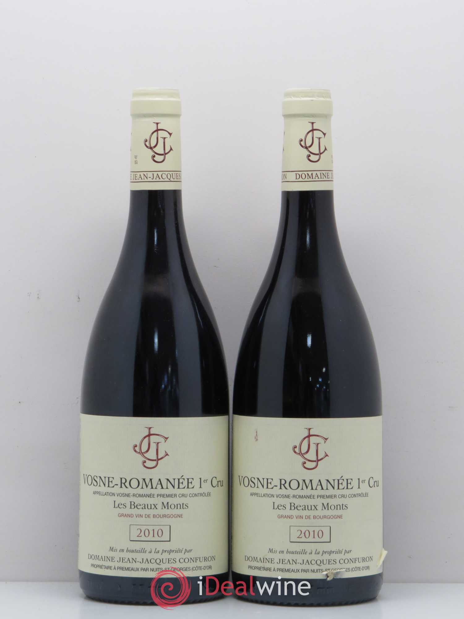 Vosne-Romanée 1er Cru Les Beaux Monts Jean-Jacques Confuron 2010 - Lot de 2 bouteilles - 0