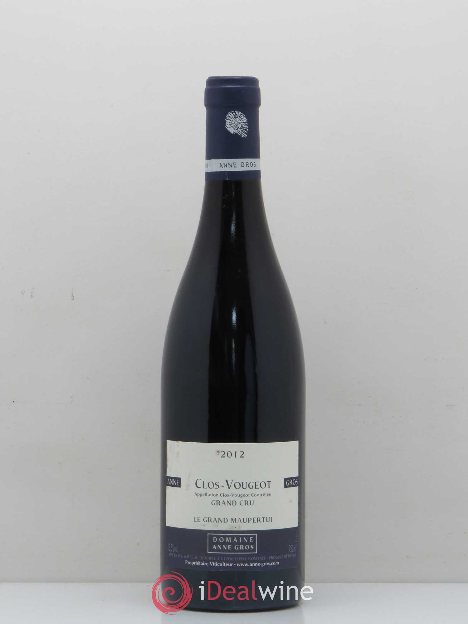 Clos de Vougeot Grand Cru Le Grand Maupertui Anne Gros 2012 - Posten von 1 Flasche - 0